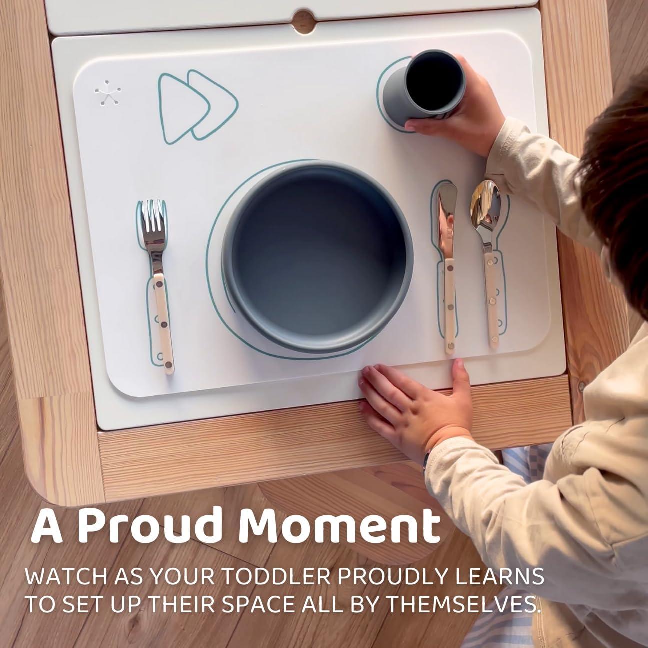 Mantel Montessori Aplainr de Silicona Antideslizante Set de 2