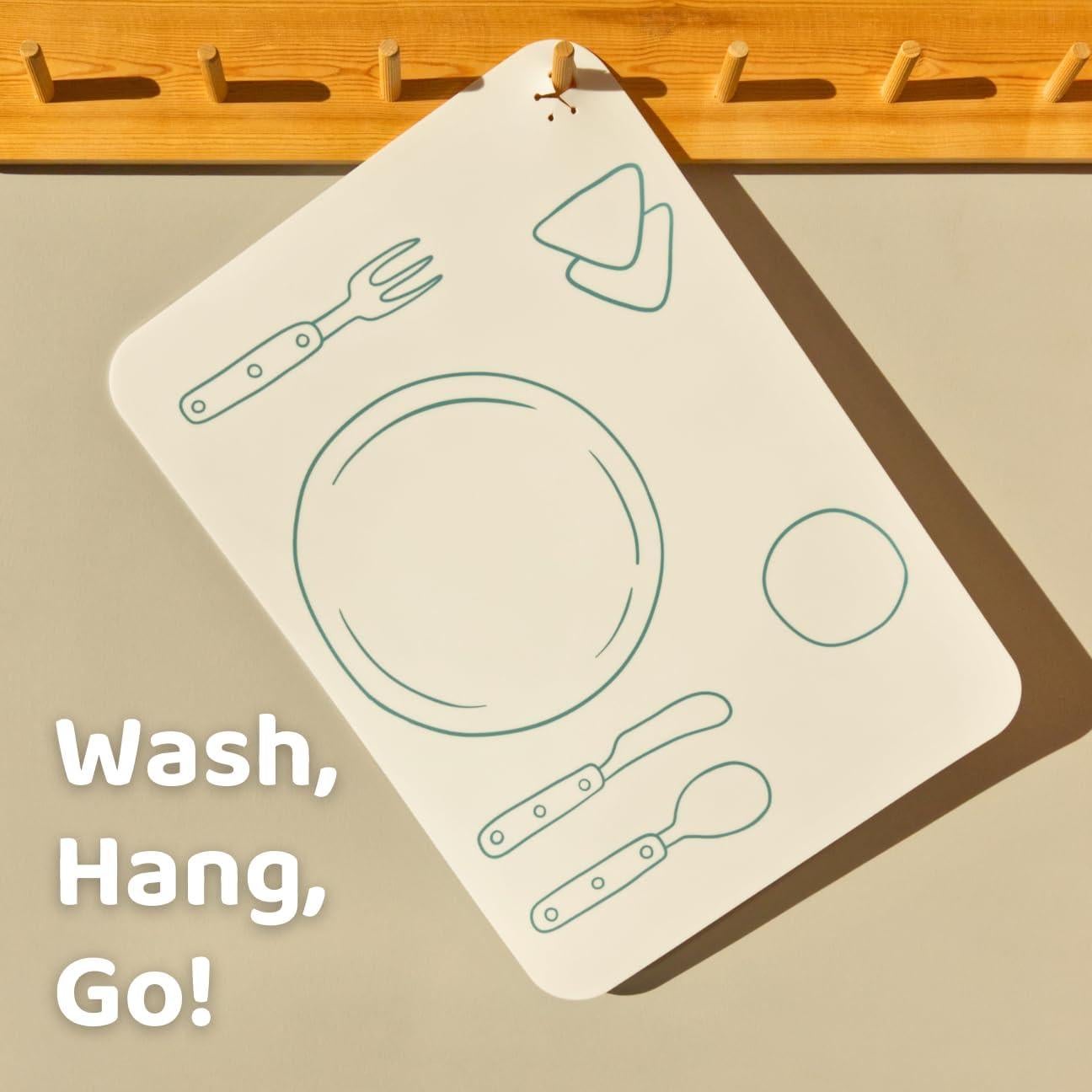 Mantel Montessori Aplainr de Silicona Antideslizante Set de 2