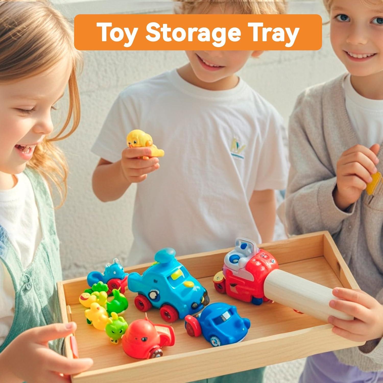 Bandejas de Madera PONGJA - 2 Piezas Rectangulares 40.6x25.4cm