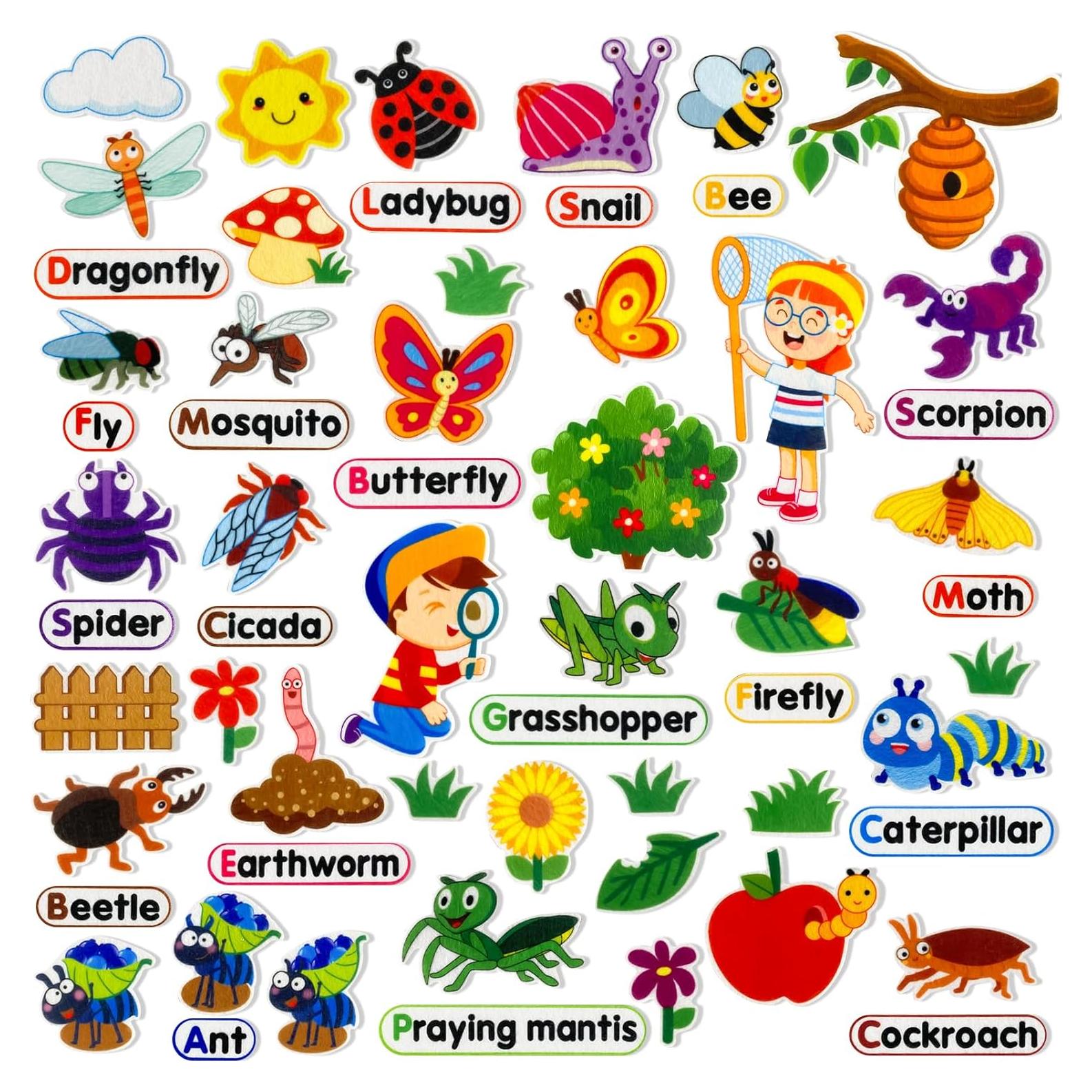 Kit de Juego Interactivo PENGFULL Piezas de Fieltro Insecto