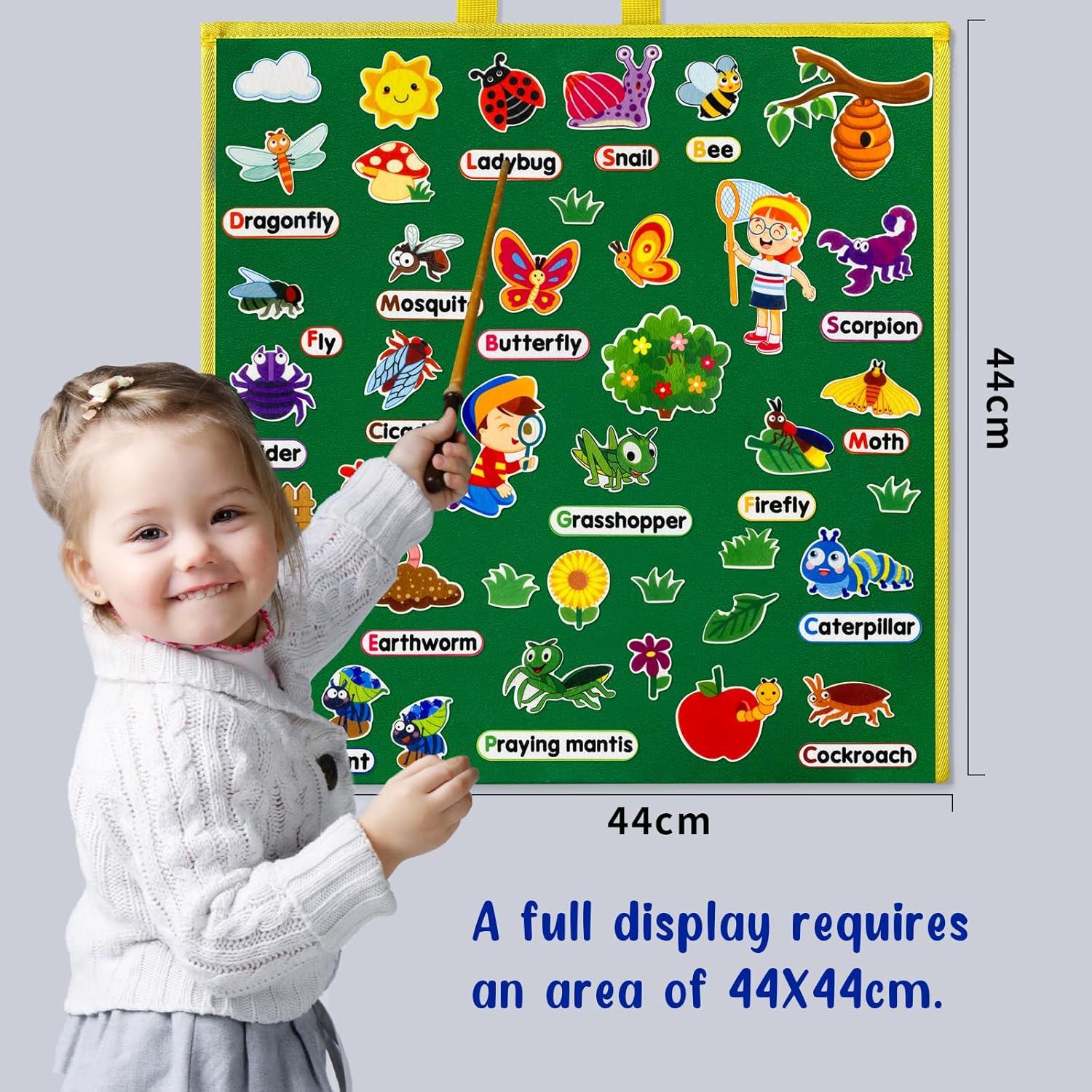 Kit de Juego Interactivo PENGFULL Piezas de Fieltro Insecto