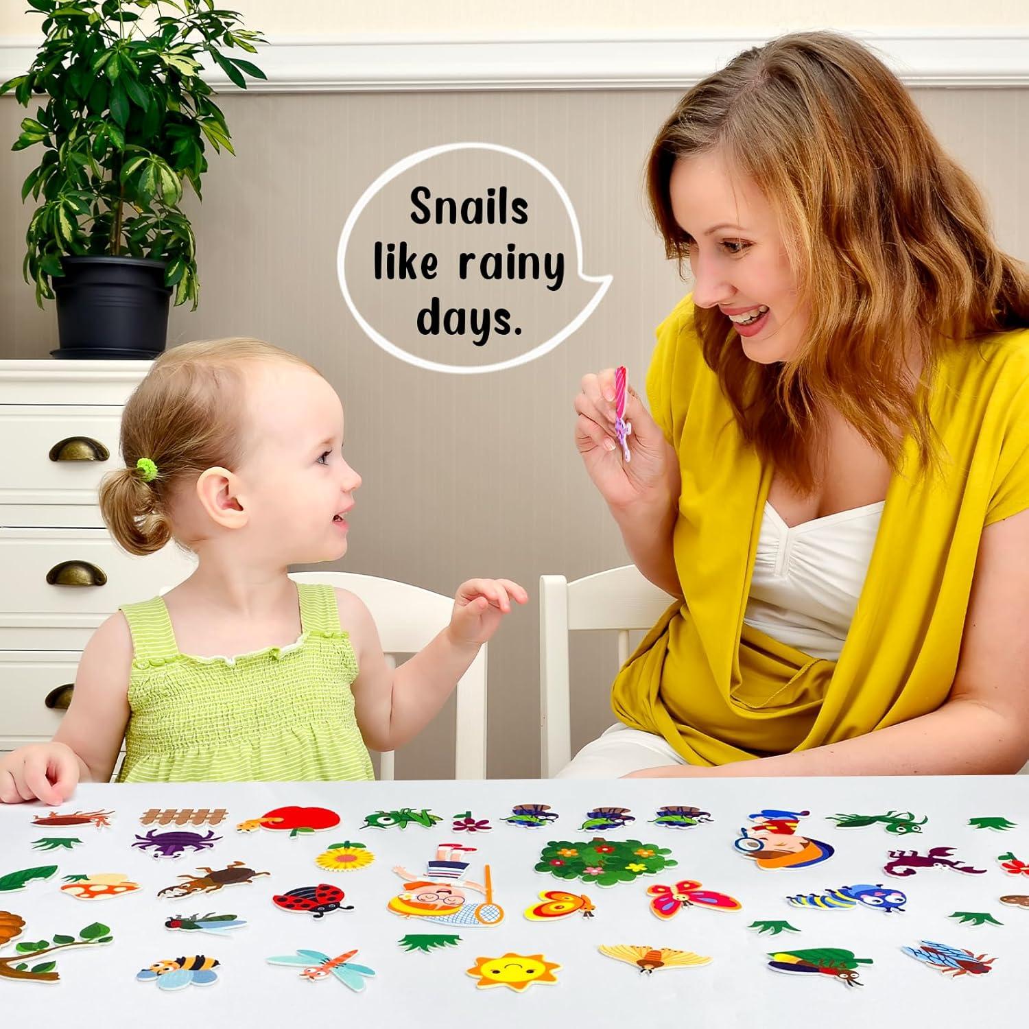 Kit de Juego Interactivo PENGFULL Piezas de Fieltro Insecto