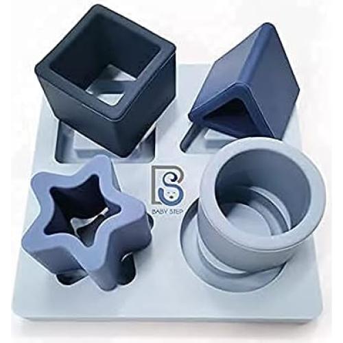Rompecabezas Clasificador de Silicona Baby Step - Juguete Educativo 6-24 Meses