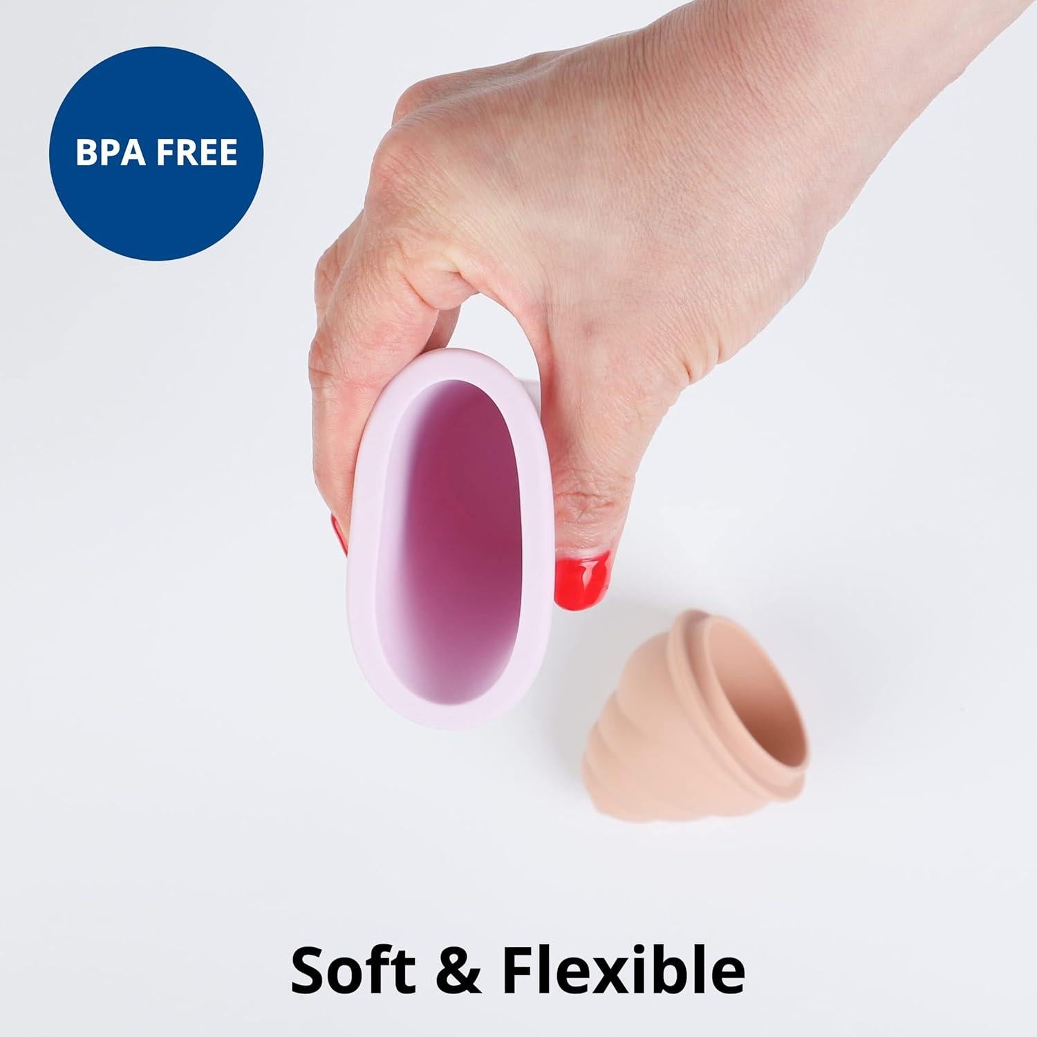 Set de Juguetes de Arena de Helado BLUE GINKGO - 4 Piezas de Silicona