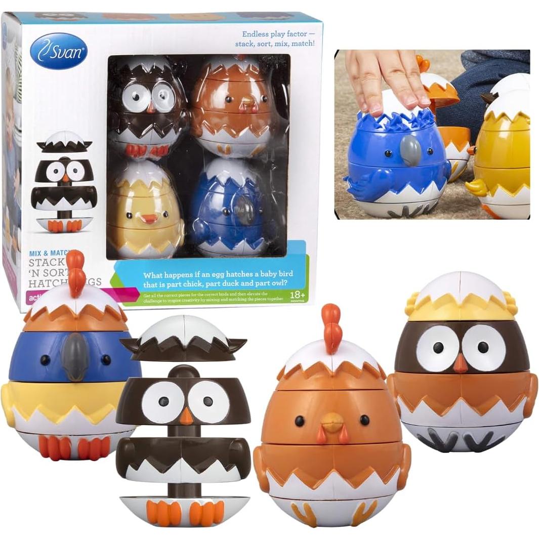 Juguete de Apilamiento y Clasificación Svan - 16 Piezas