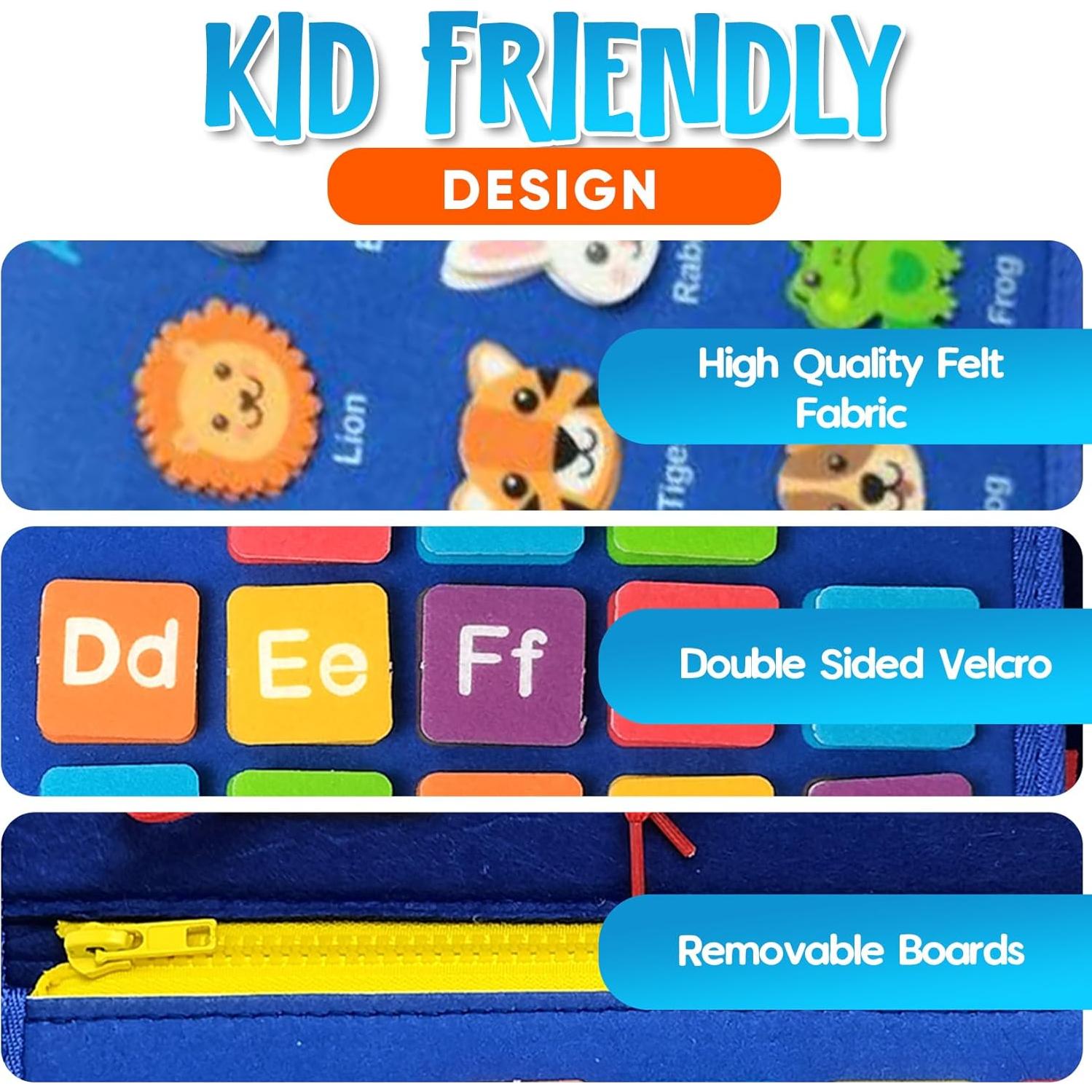 Busy Board Montessori Juguete Educativo 8 Páginas 21 Actividades