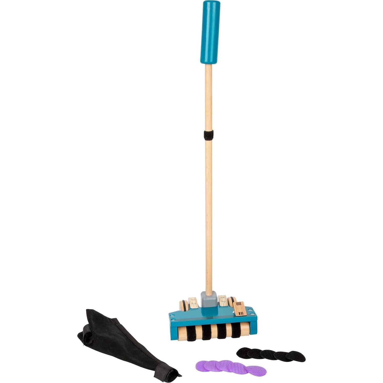 Juego de Aspiradora de Madera Small Foot - Juguete de Empuje 56x12.4cm