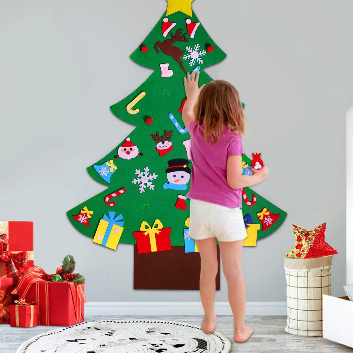 Árbol de Navidad de Fieltro GameXcel 4 pies con 36 Adornos