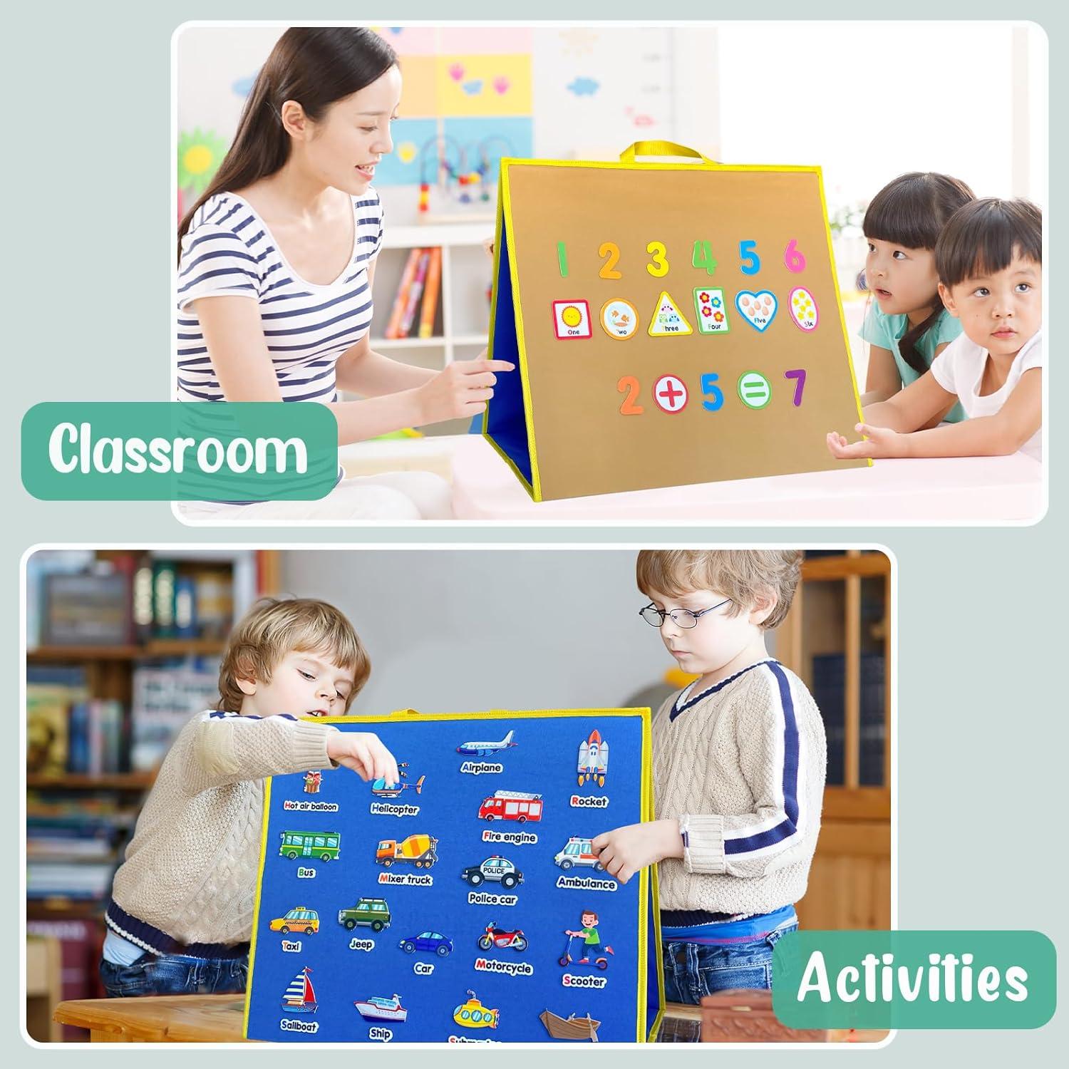 Tablero de Fieltro Grande PENGFULL 57.9x50 cm Doble Cara