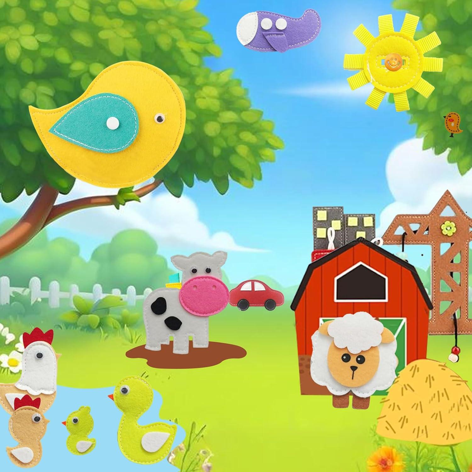 Libro Ocupado Montessori Kizadee para Niños 1-3 Años - Actividades Silenciosas