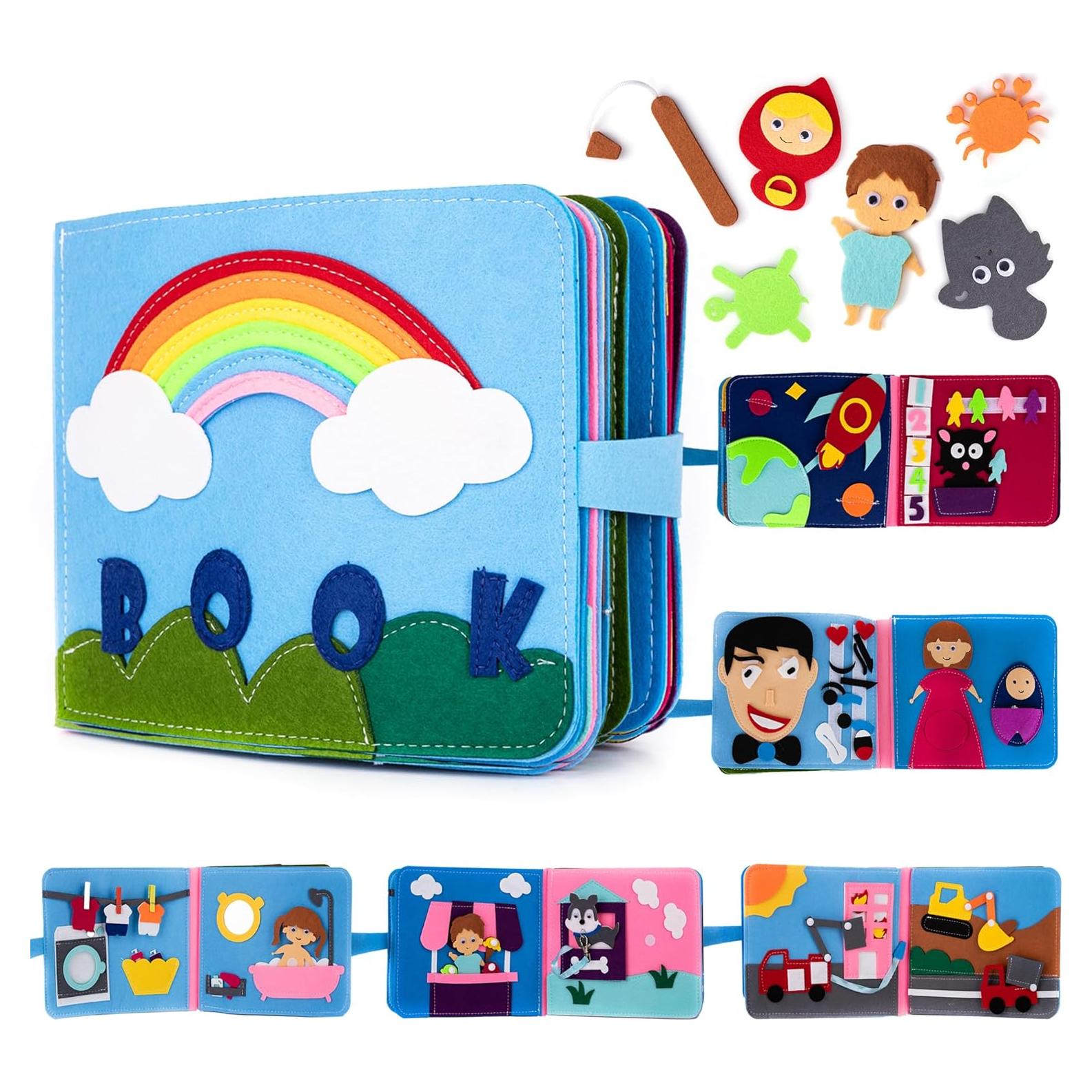 Libro Silencioso Montessori ArtCreativity - 16 Páginas Interactivas