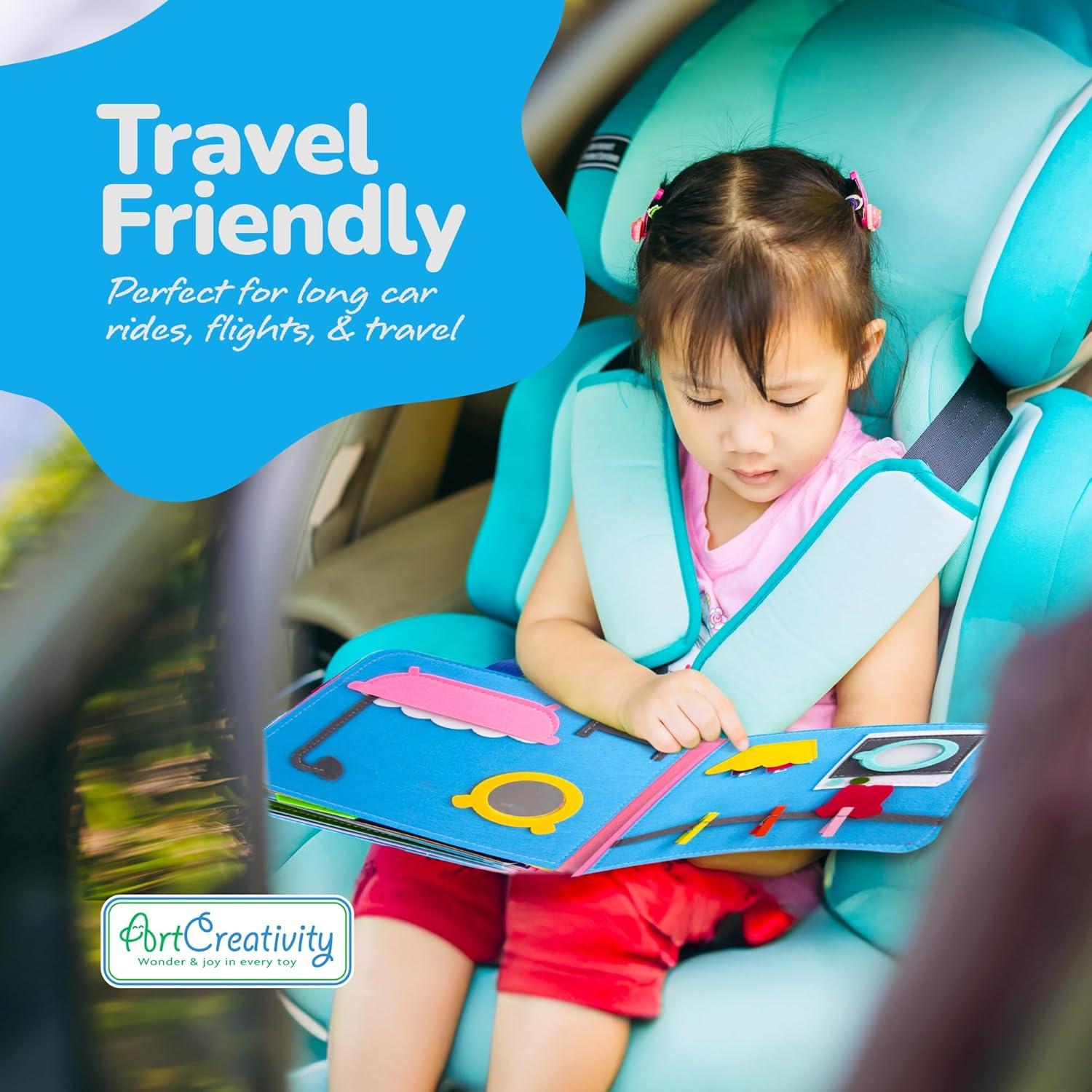 Libro Silencioso Montessori ArtCreativity - 16 Páginas Interactivas