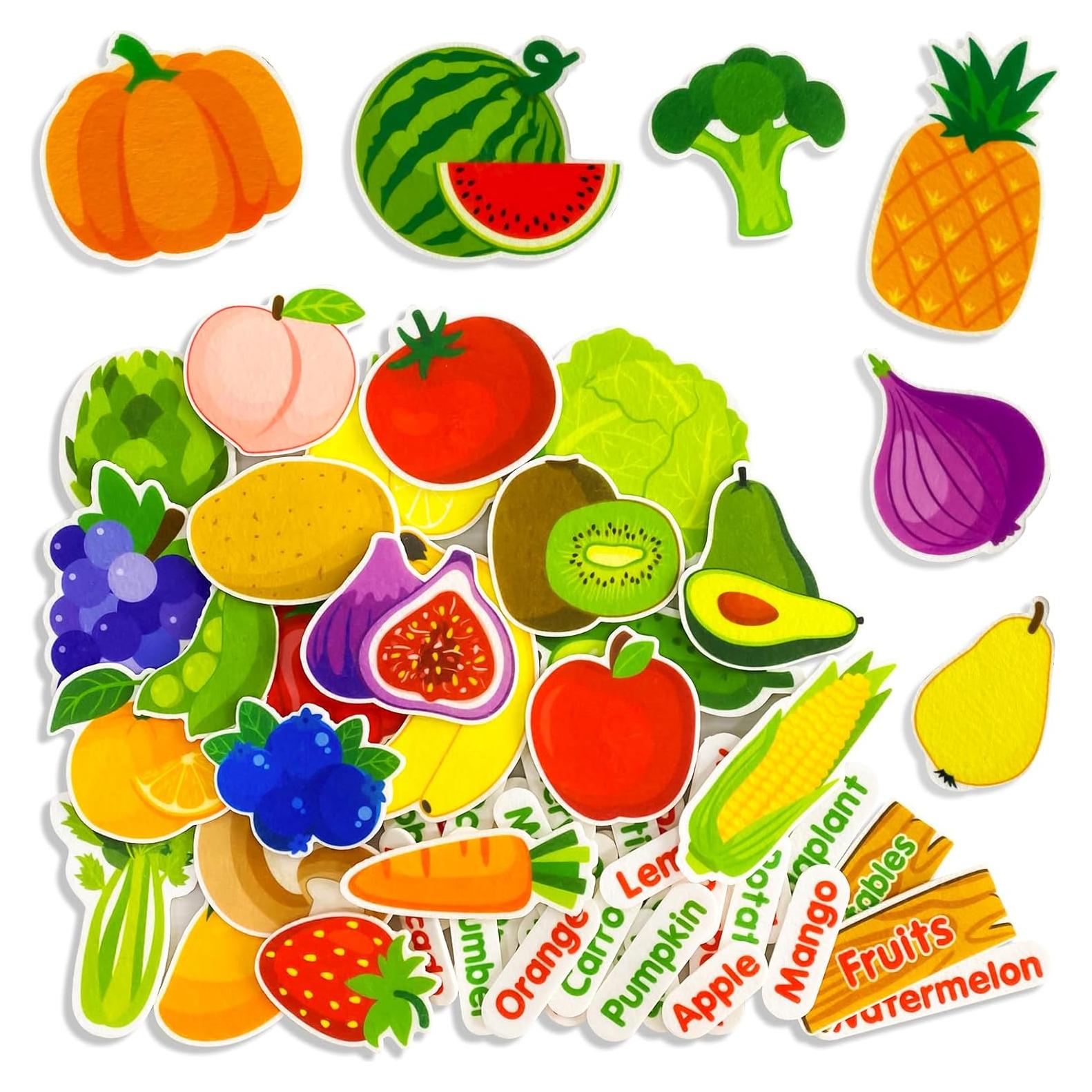 Juego de Aprendizaje de Frutas y Verduras PENGFULL 62 Piezas