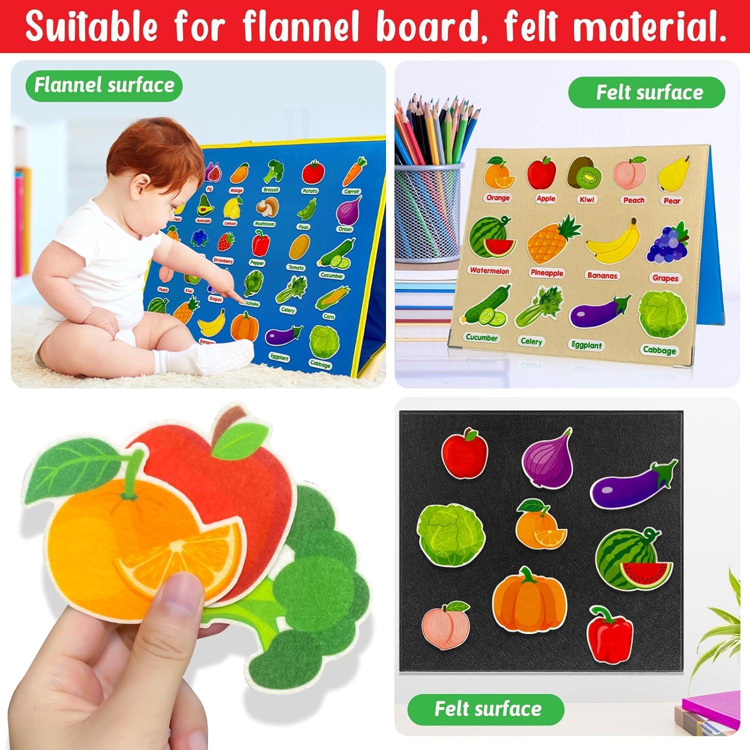 Juego de Aprendizaje de Frutas y Verduras PENGFULL 62 Piezas