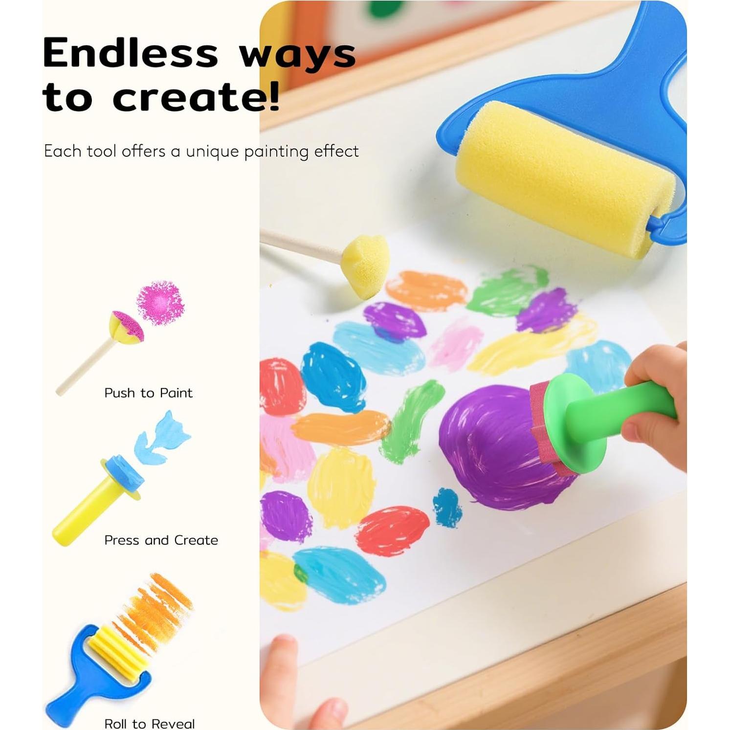 Pintura de Dedos Lavable TMOL 10 Colores 60ml para Niños