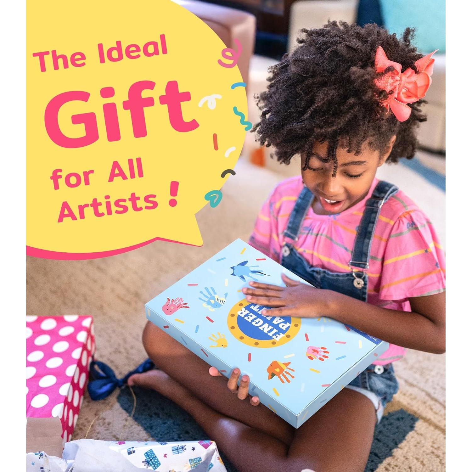 Pintura de Dedos Lavable TMOL 10 Colores 60ml para Niños