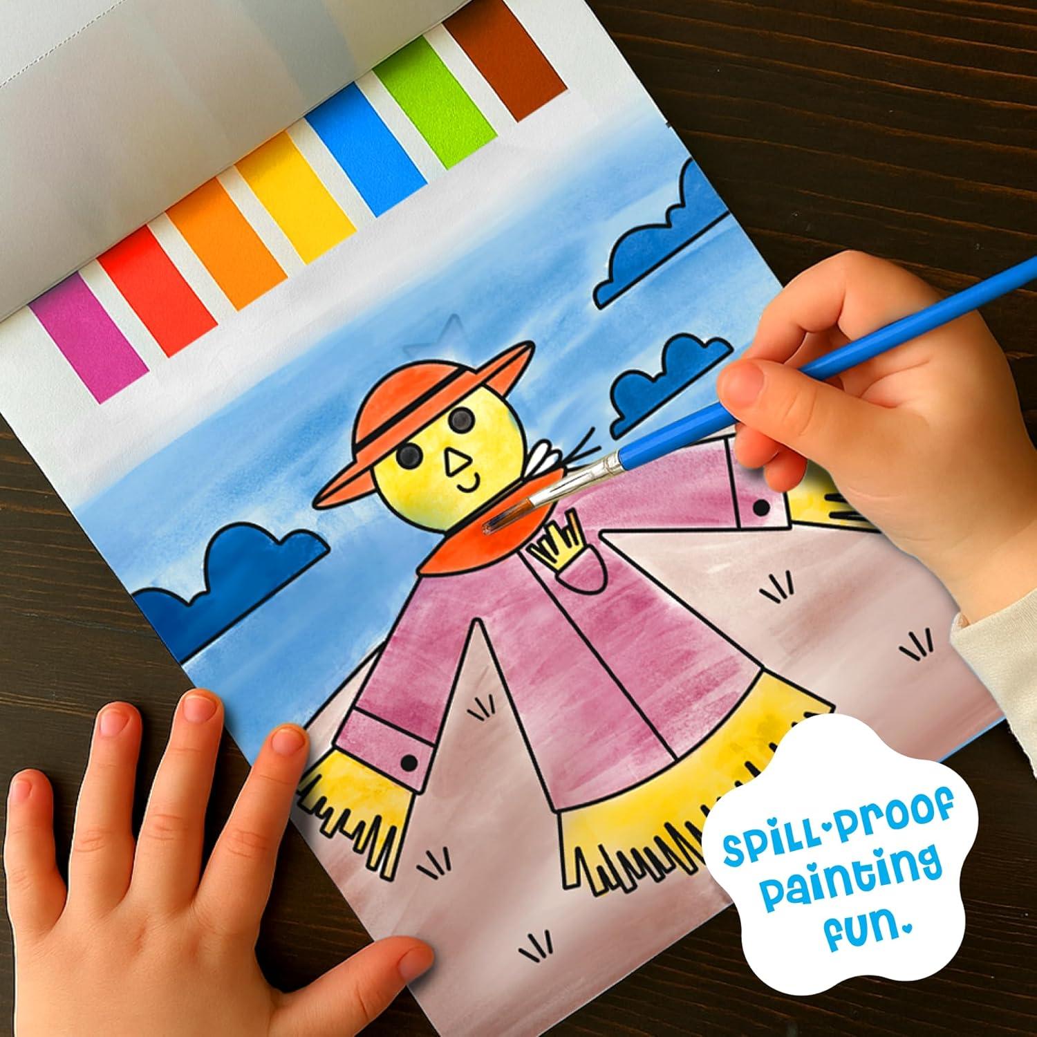 Set de Acuarelas Divertidas DINOMINI - 2 Kits para Niños 4-8 Años