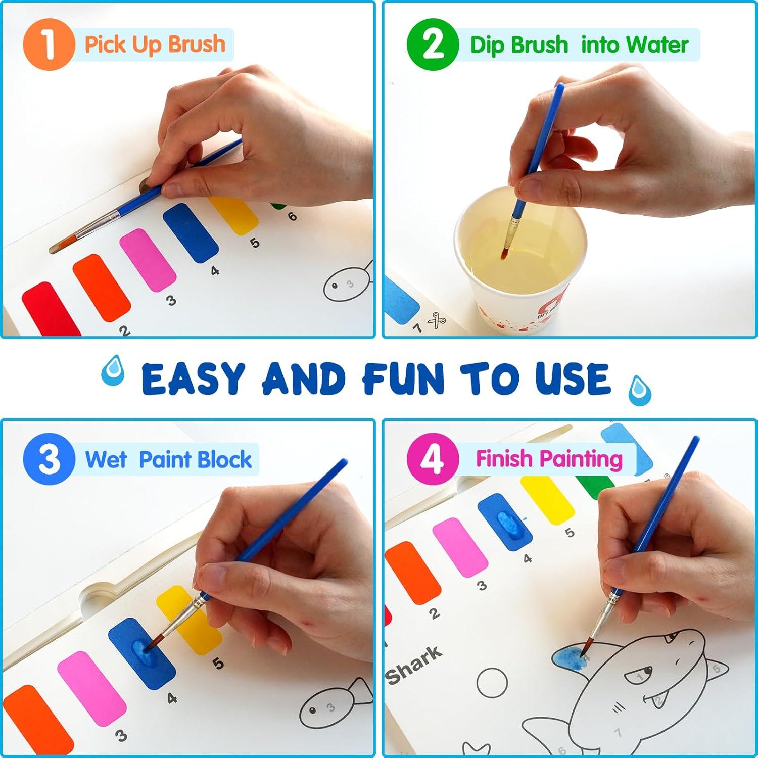 Set de Pintura de Acuarela para Niños FEREDO KIDS - Mundo Marino