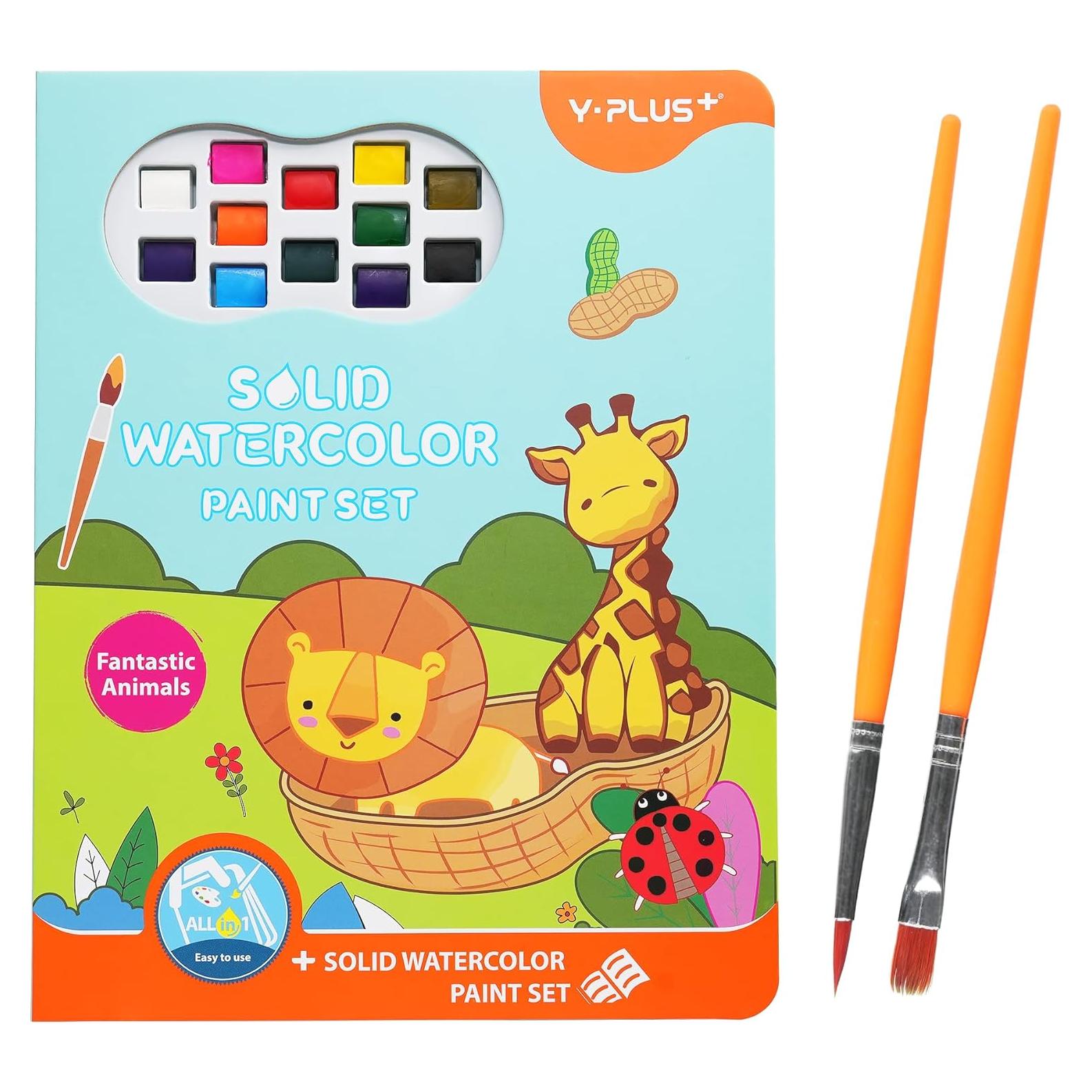 Conjunto de Pintura Acuarela YPLUS para Niños - 20 Páginas