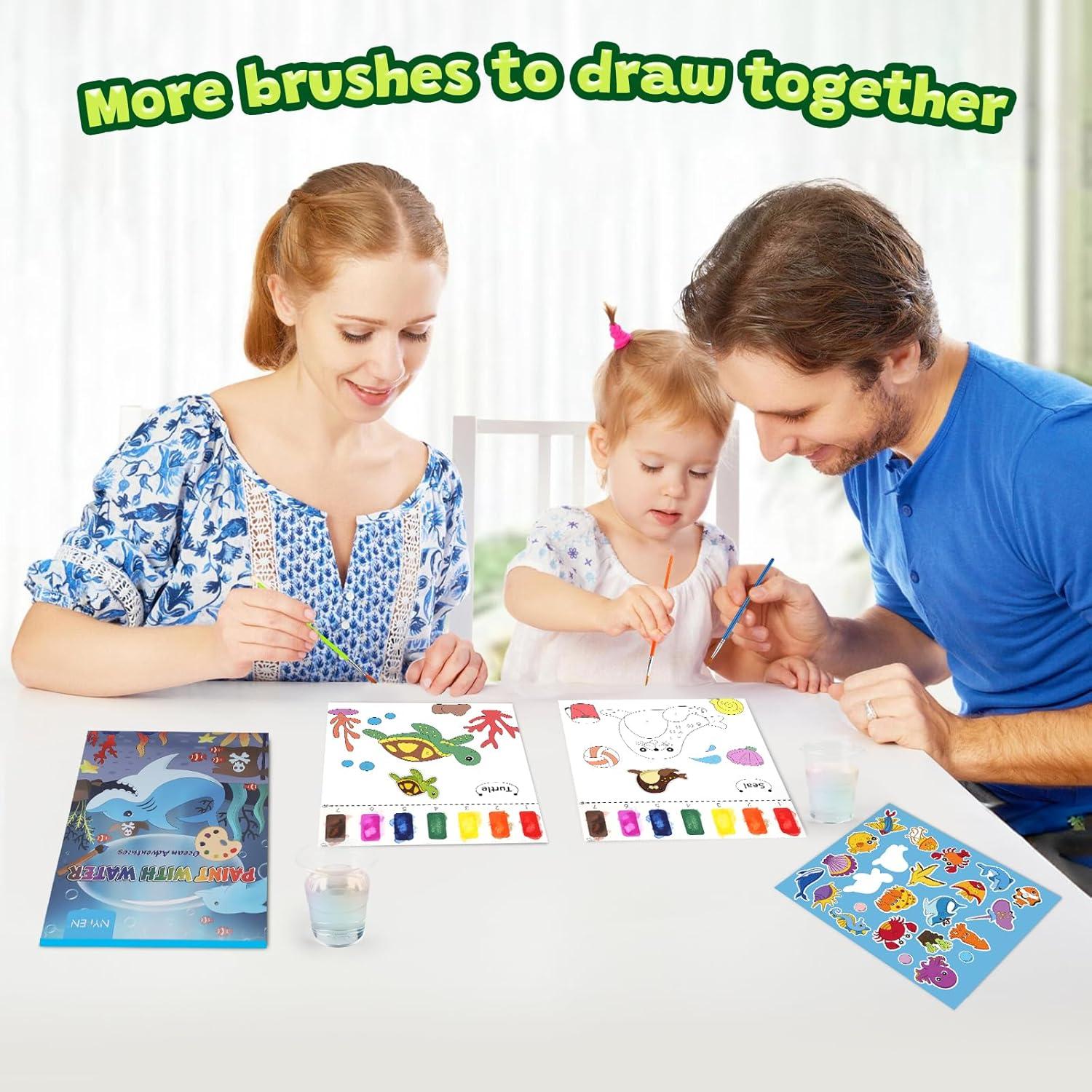 Libro de Pintar con Agua NYPEN Vida Marina para Niños