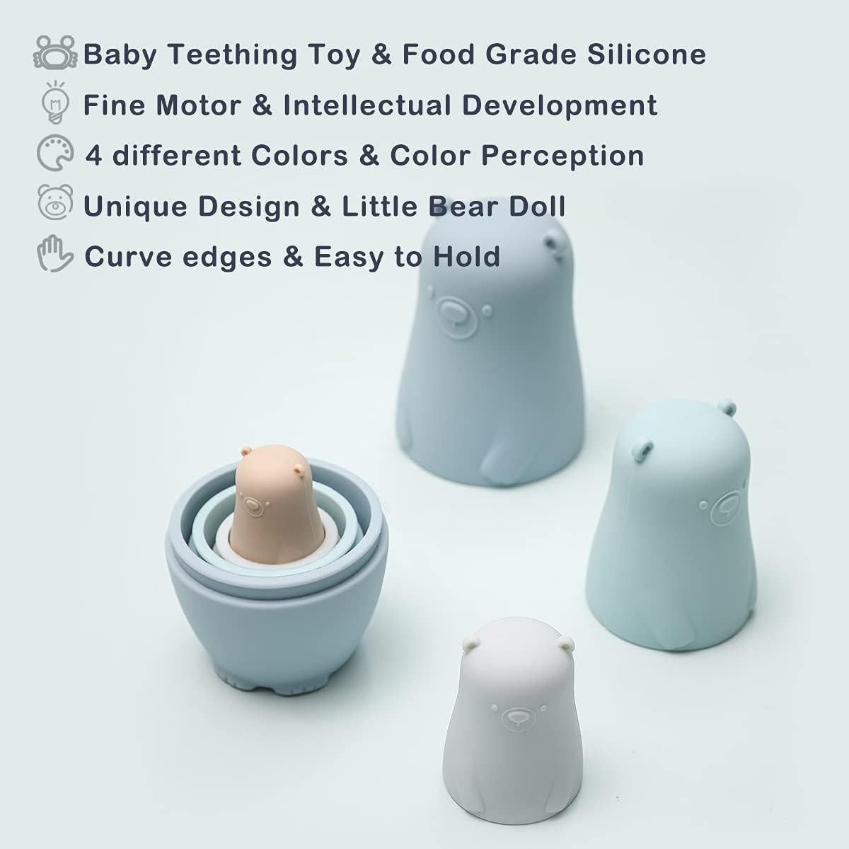 Muñecas Matryoshka OESSUF de Silicona Apilables para Niños