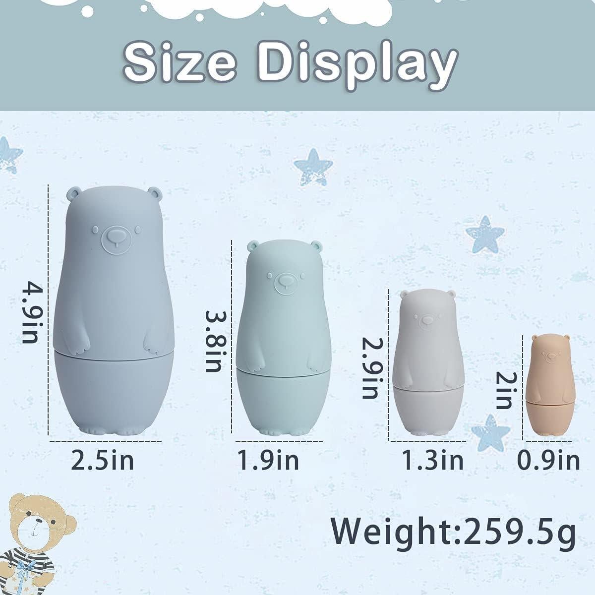 Muñecas Matryoshka OESSUF de Silicona Apilables para Niños