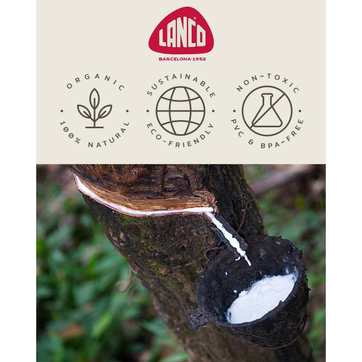 Pato Chirriante Lanco 100% Caucho Natural Ecológico 8cm