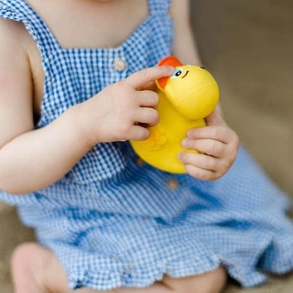 Pato Chirriante Lanco 100% Caucho Natural Ecológico 8cm