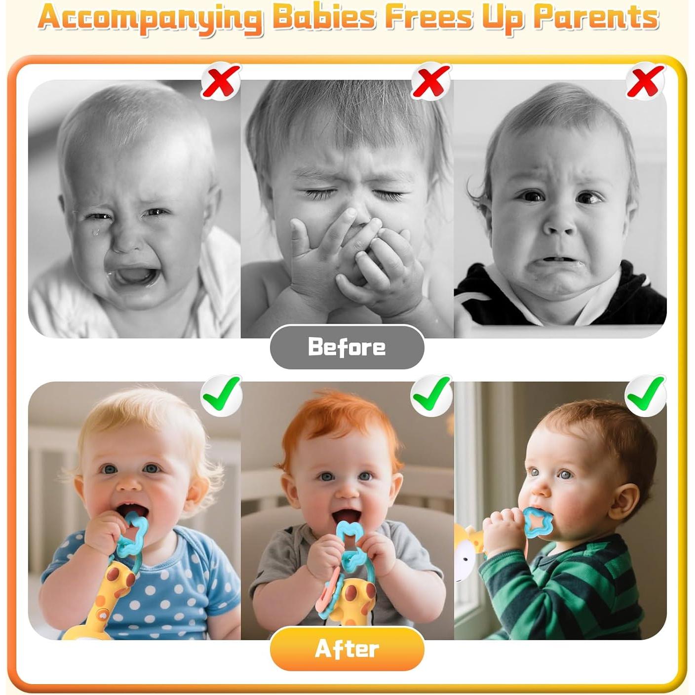 Sonajero Musical Jirafa Geniegoo para Bebés 6-18 Meses