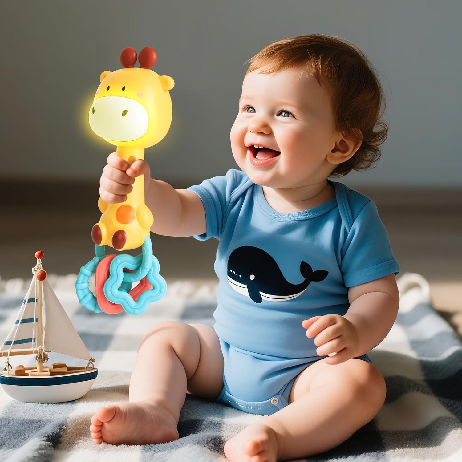 Sonajero Musical Jirafa Geniegoo para Bebés 6-18 Meses