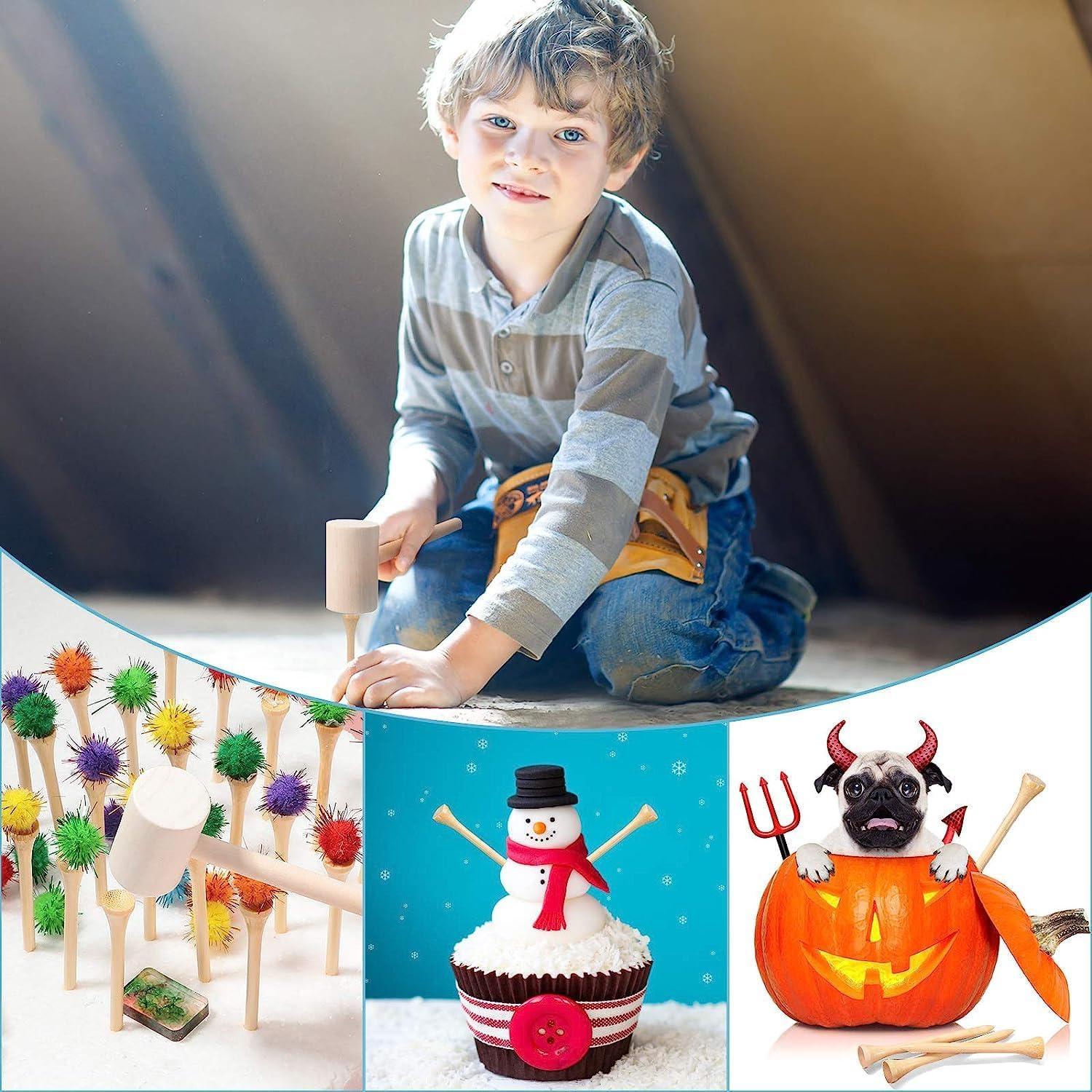 Juguete Educativo Martillo de Madera KIHACO con 30 Clavos