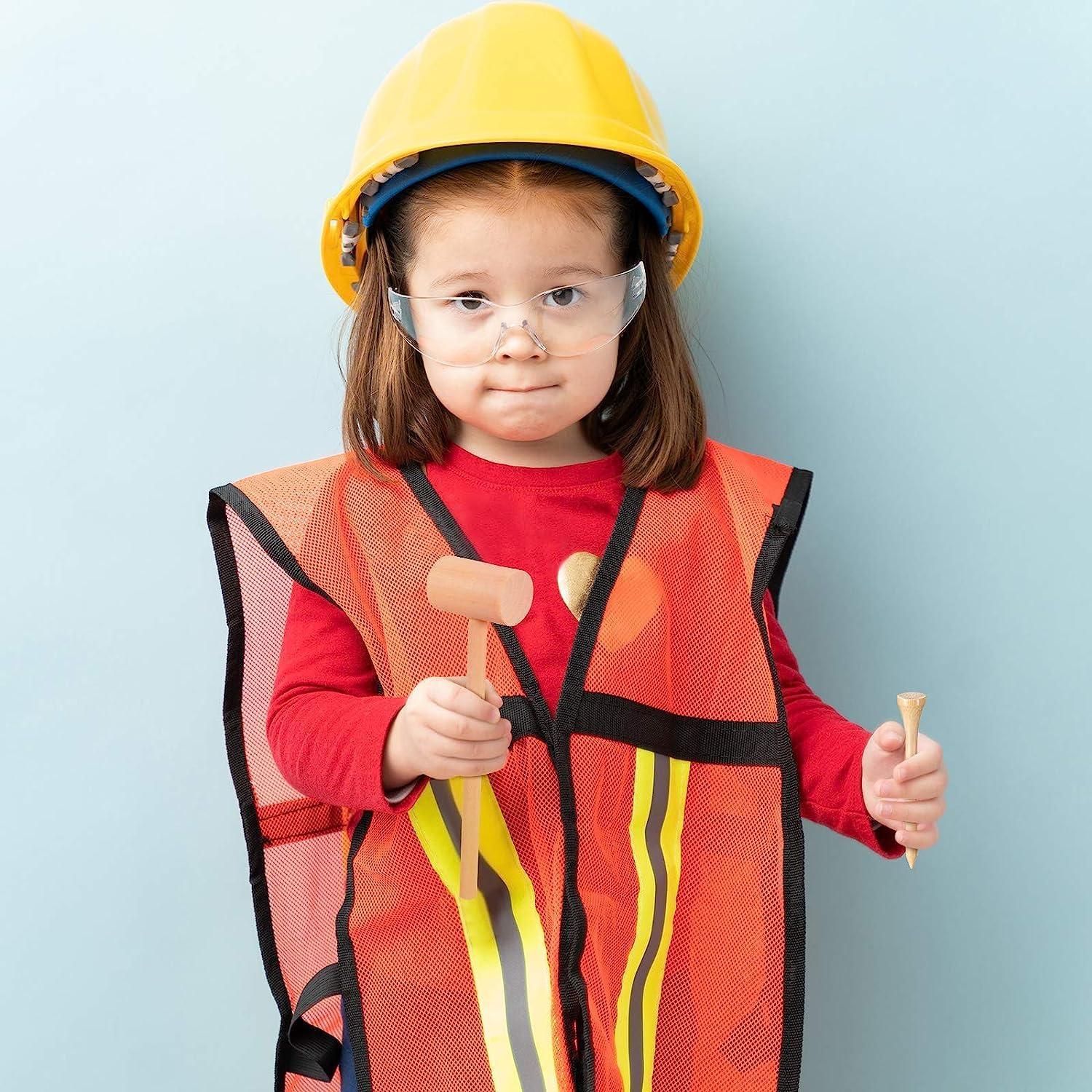 Juguete Educativo Martillo de Madera KIHACO con 30 Clavos