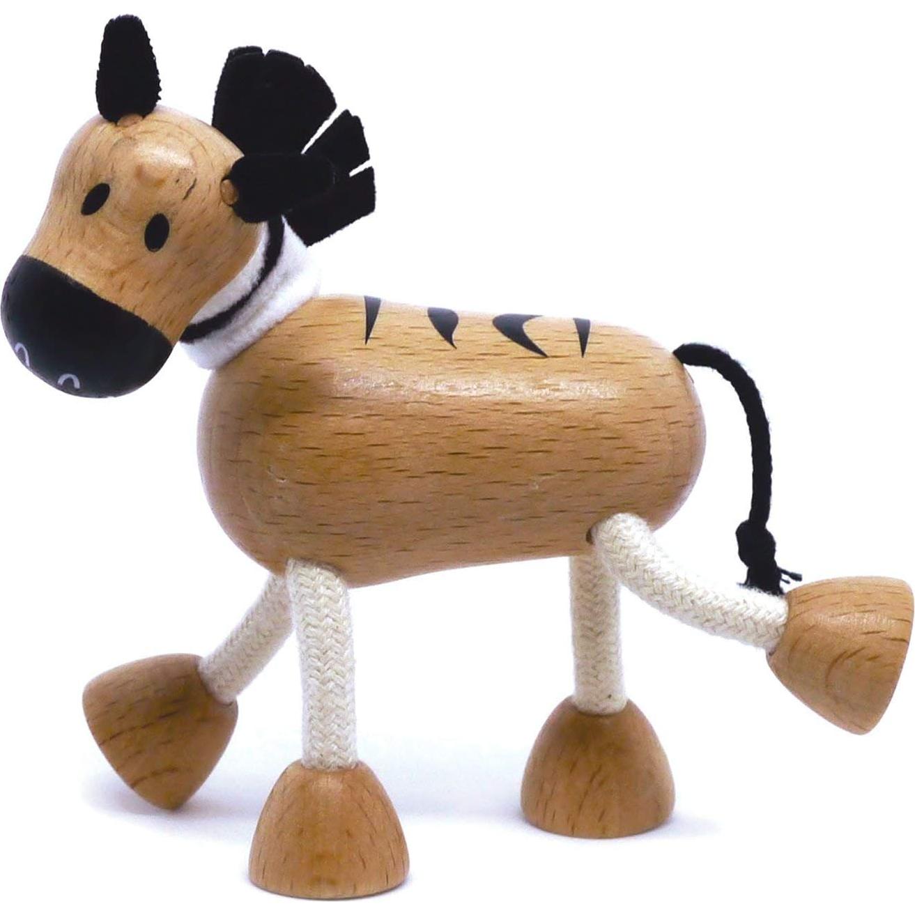 Juguete de Madera Cebra Anamalz 12.7x17.8x22.9cm para Niños