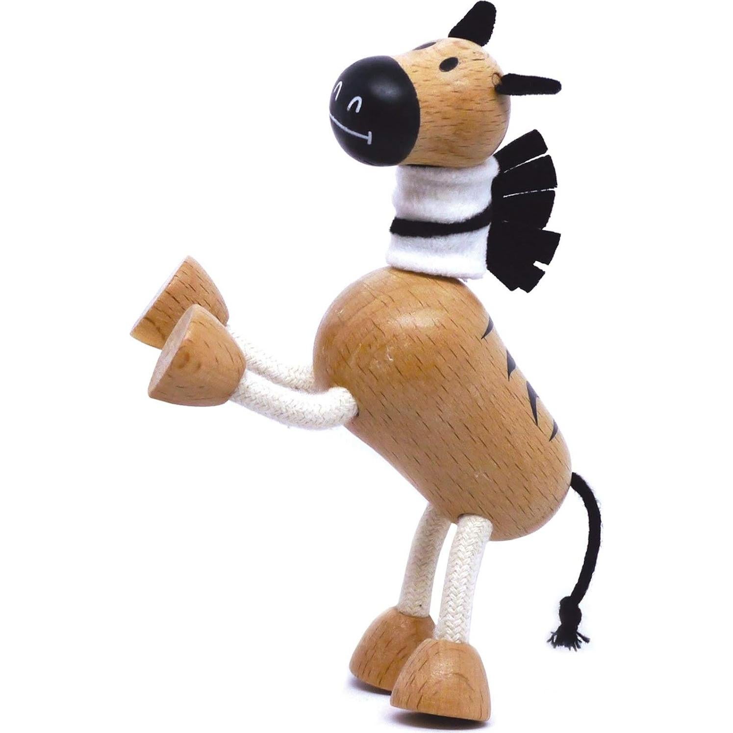 Juguete de Madera Cebra Anamalz 12.7x17.8x22.9cm para Niños