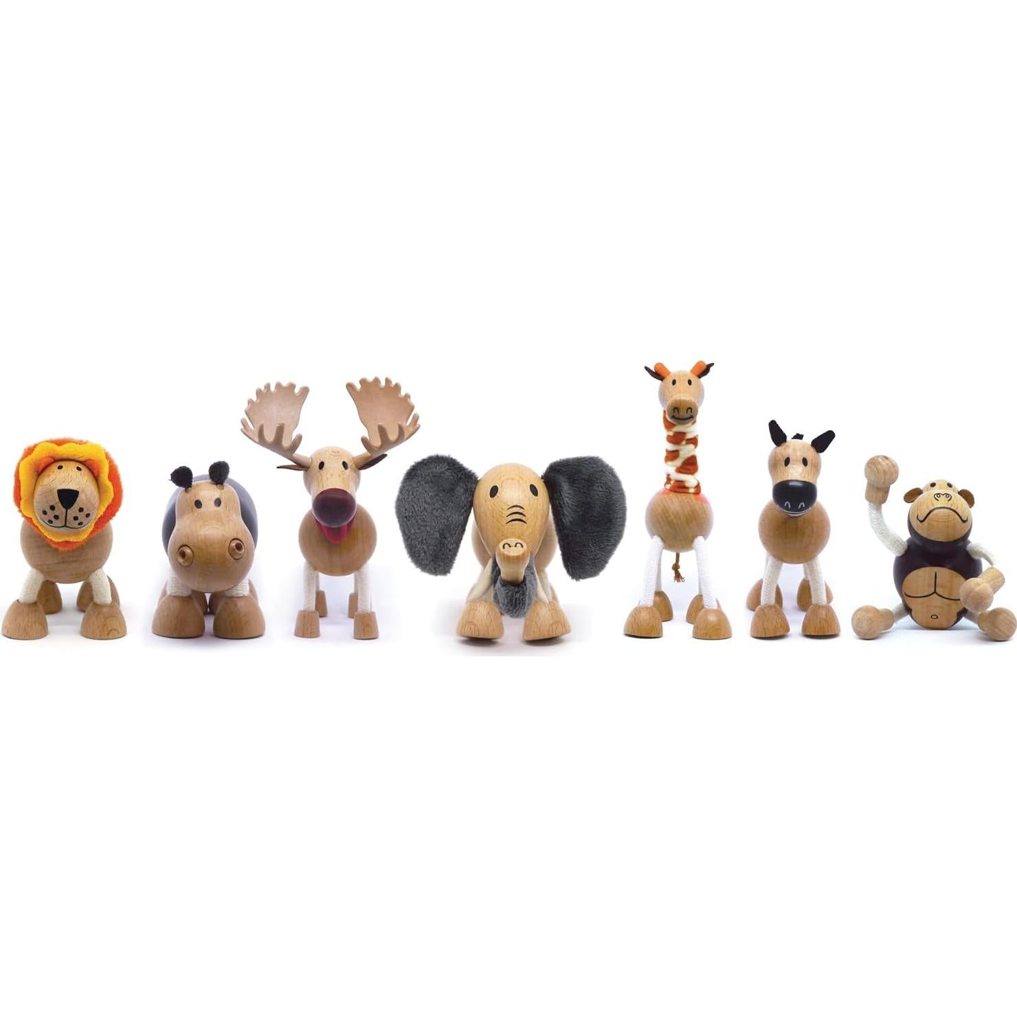 Juguete de Madera Cebra Anamalz 12.7x17.8x22.9cm para Niños