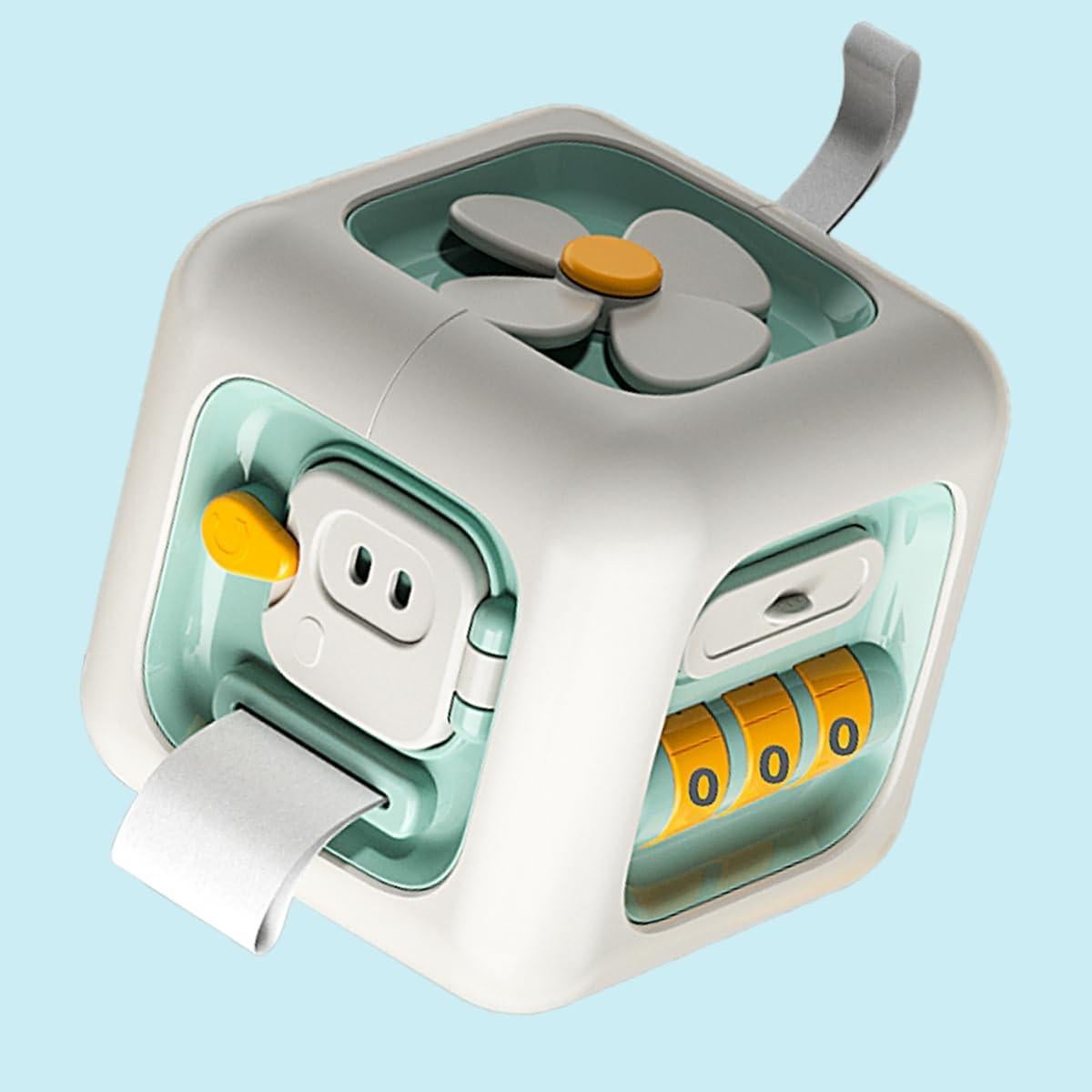 Cubo de Actividad Montessori Verde ZhildChen 6 en 1 para Niños