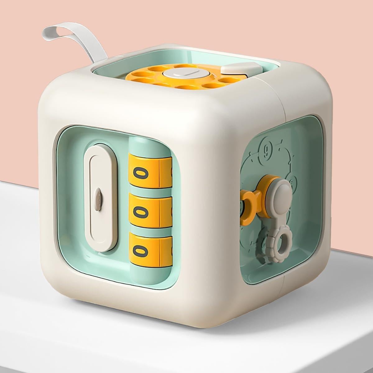 Cubo de Actividad Montessori Verde ZhildChen 6 en 1 para Niños