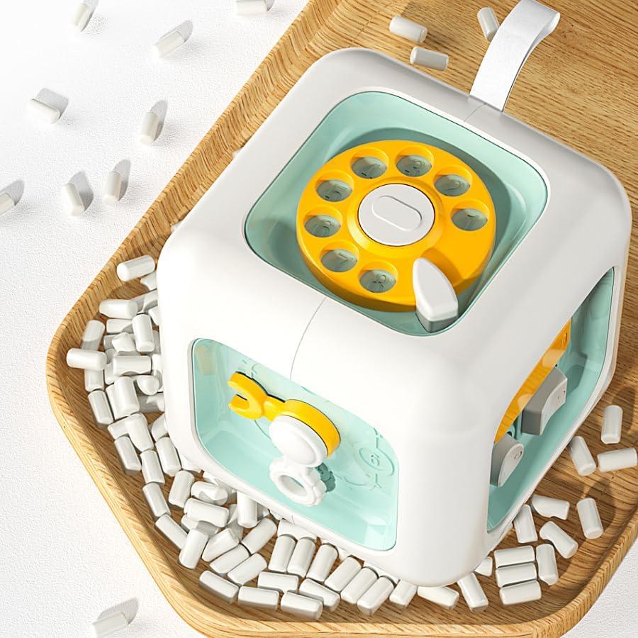 Cubo de Actividad Montessori Verde ZhildChen 6 en 1 para Niños