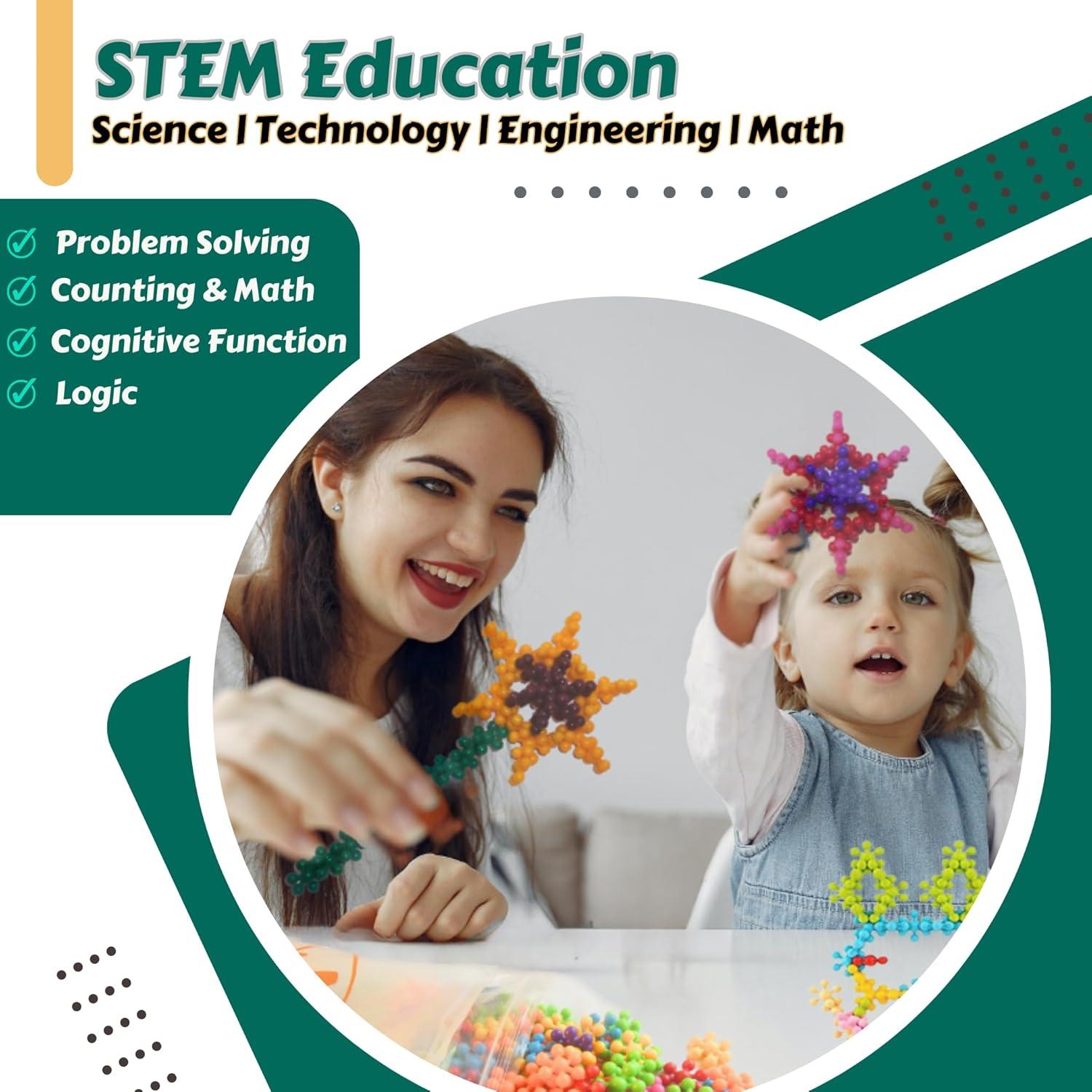 Set de 200 Bloques de Construcción Montessori - Juguetes STEM