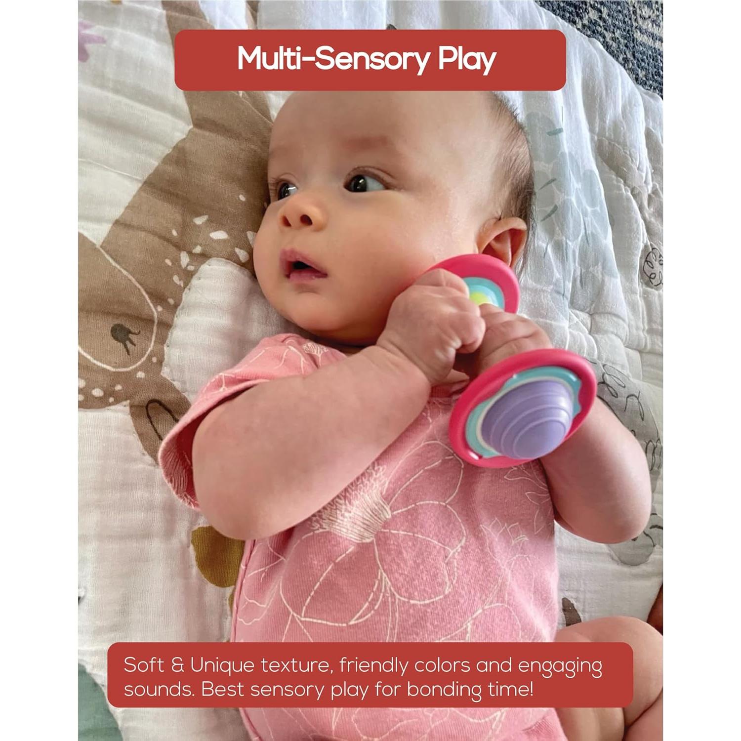 Mini Mancuernas de Dentición BaBeloved para Bebés 0-6 Meses