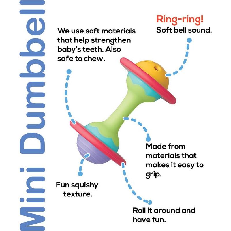 Mini Mancuernas de Dentición BaBeloved para Bebés 0-6 Meses
