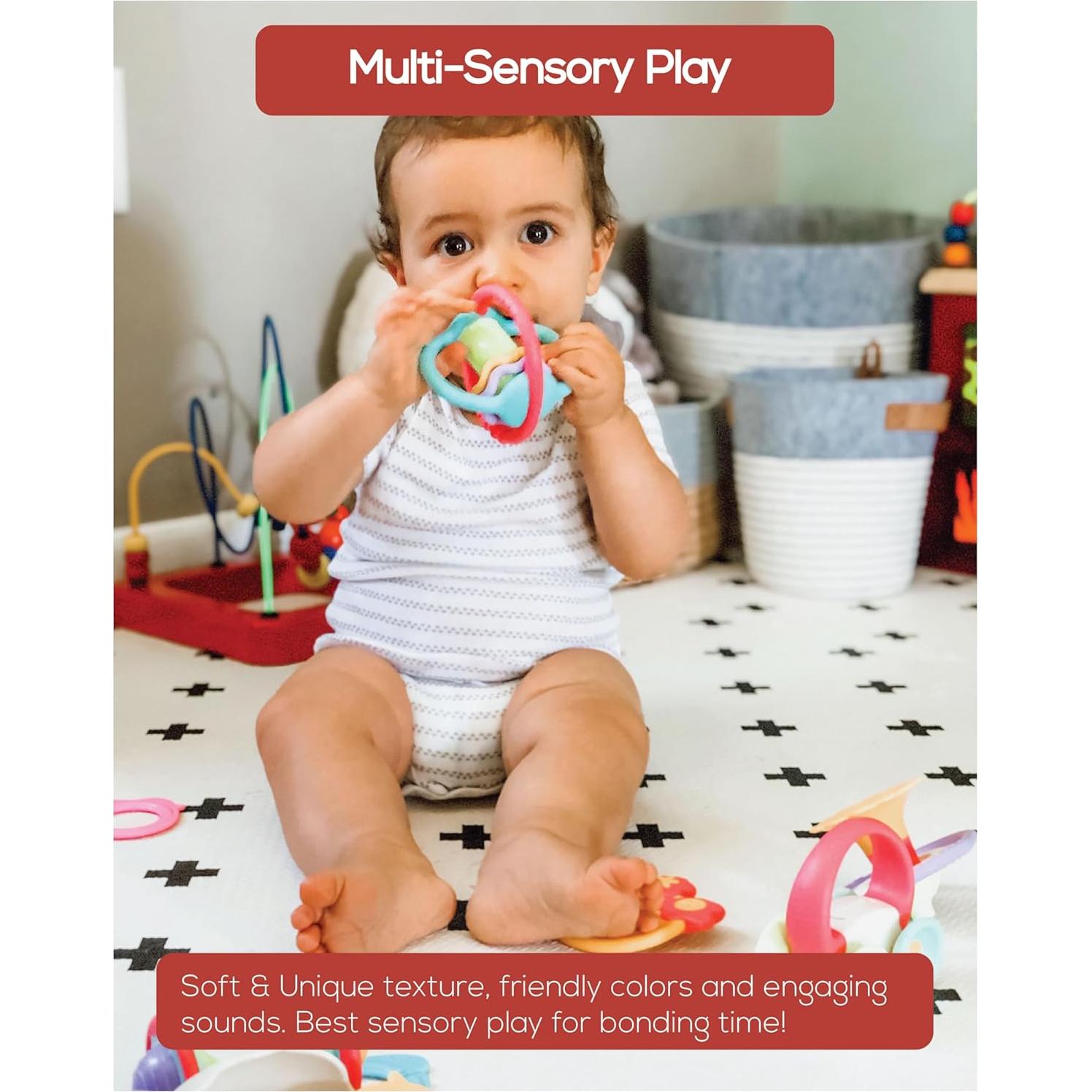 Juguete de Dentición BaBeloved Little Orbit para Bebés 0-12 Meses