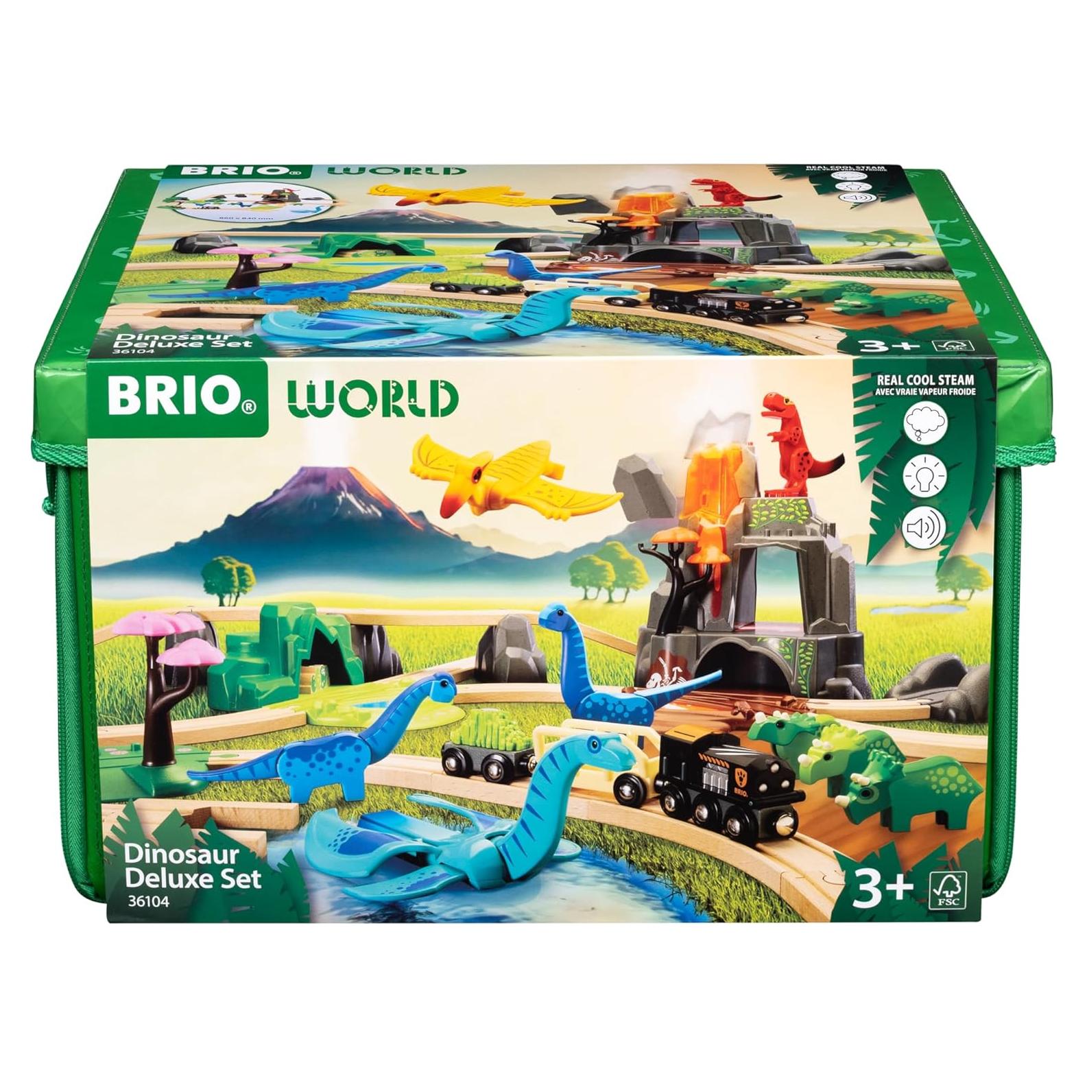 Conjunto Deluxe de Dinosaurios BRIO World - 44 Piezas