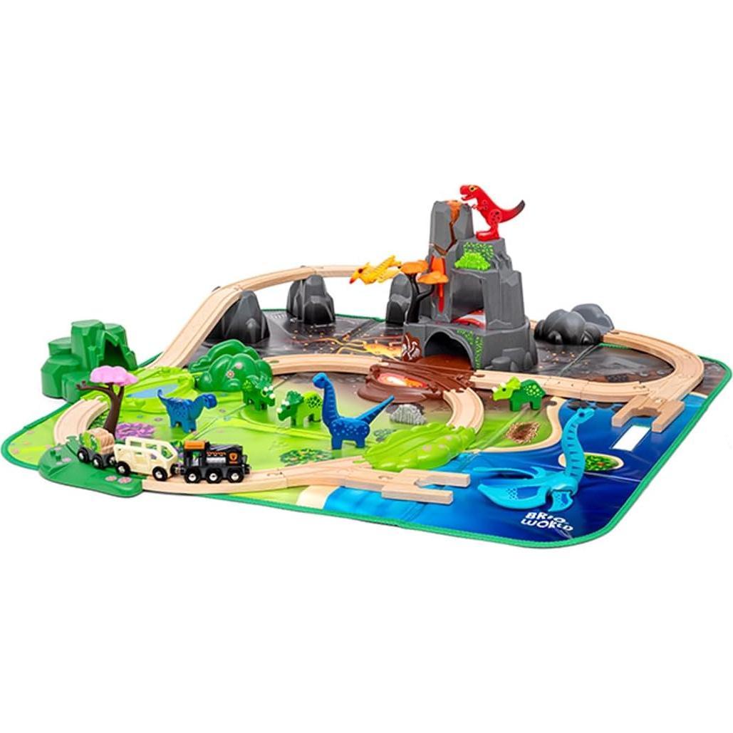 Conjunto Deluxe de Dinosaurios BRIO World - 44 Piezas