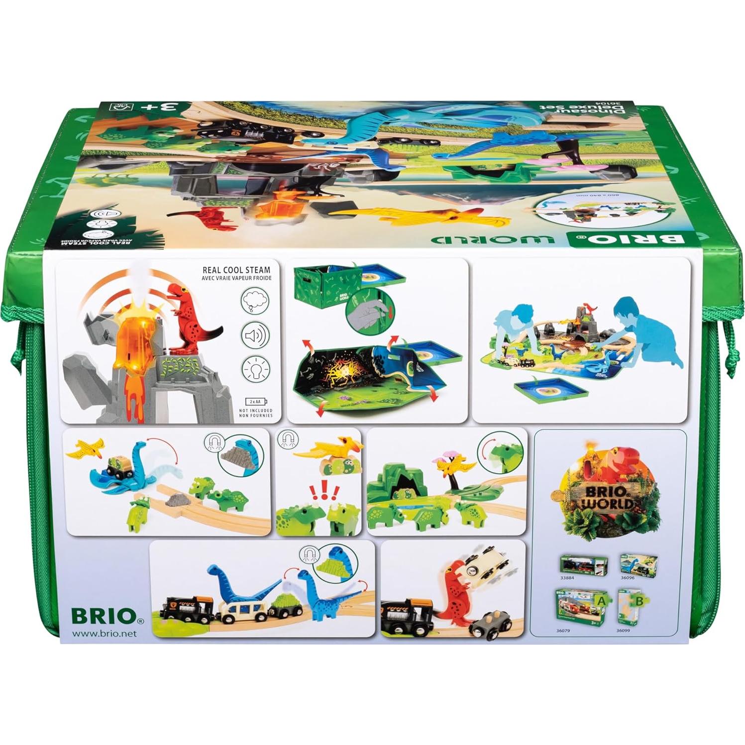 Conjunto Deluxe de Dinosaurios BRIO World - 44 Piezas