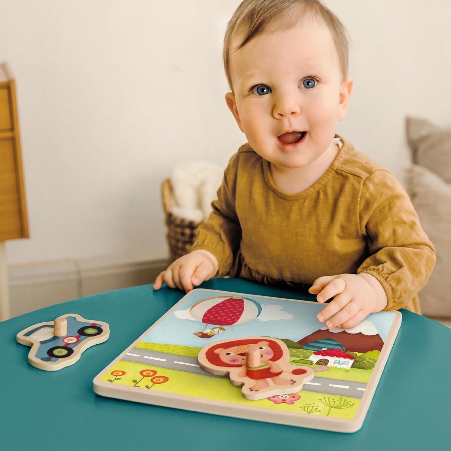 Rompecabezas de Agarre Bababoo 5 Piezas Madera 22.86 cm