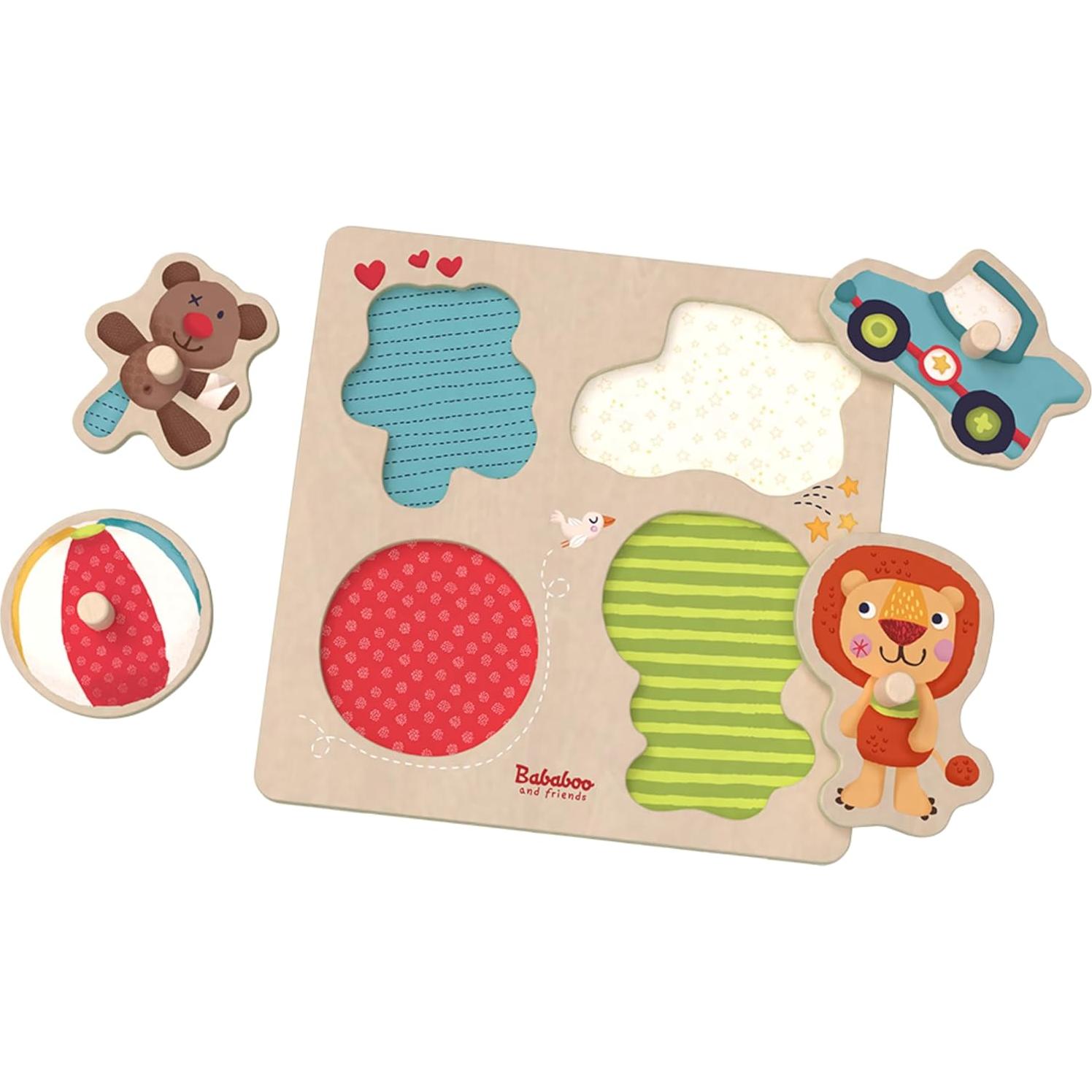 Rompecabezas de Agarre Bababoo 5 Piezas Madera 22.86 cm