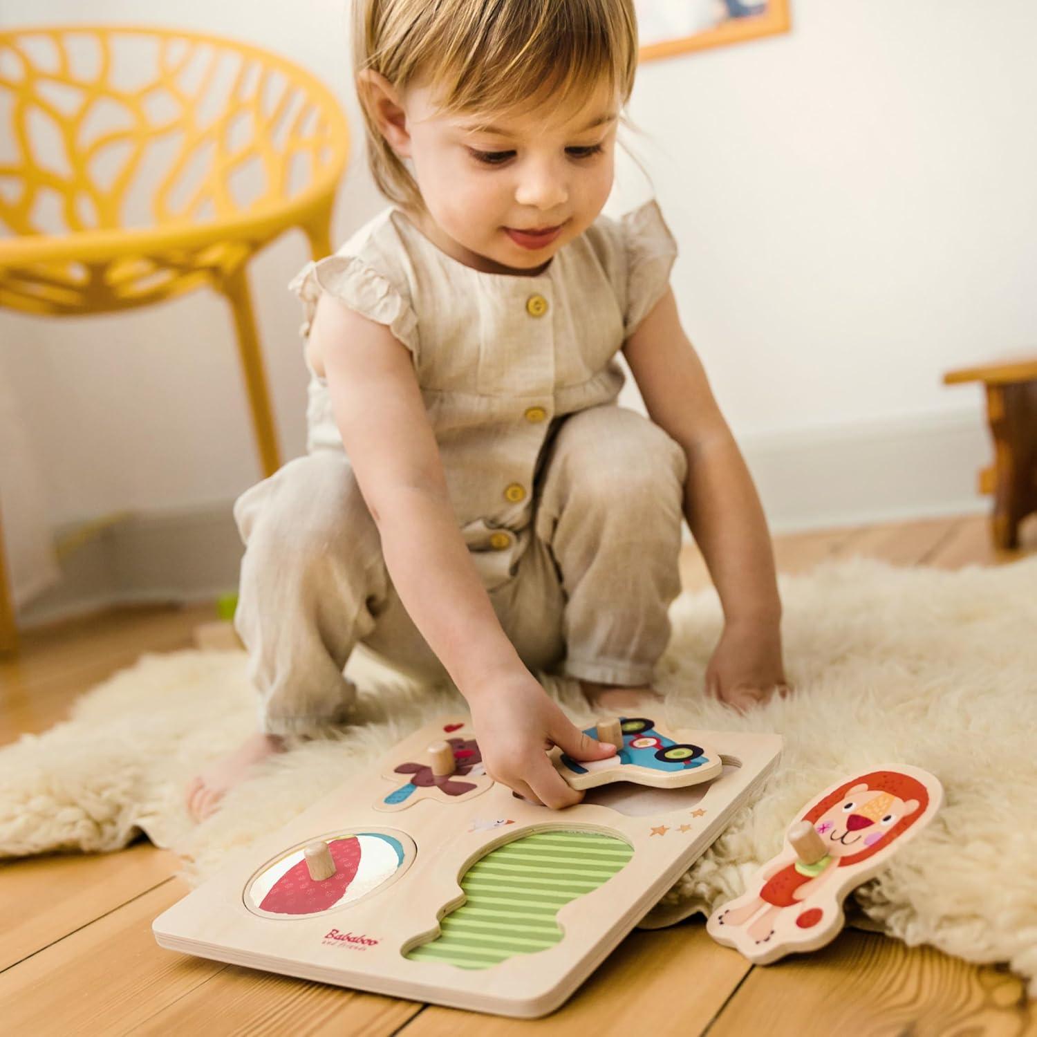 Rompecabezas de Agarre Bababoo 5 Piezas Madera 22.86 cm