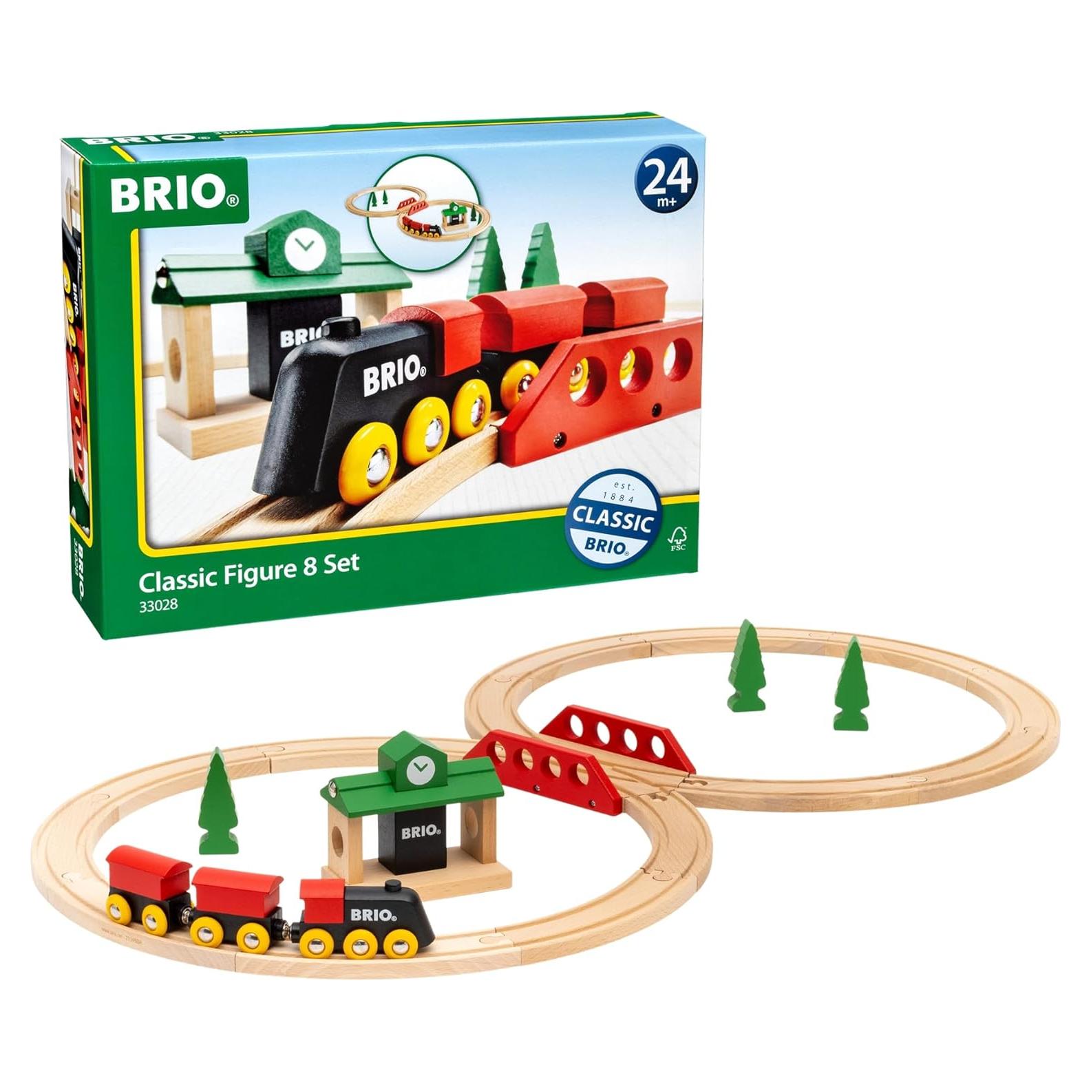 Conjunto de Tren de Madera BRIO 33028 Figura 8 22 Piezas