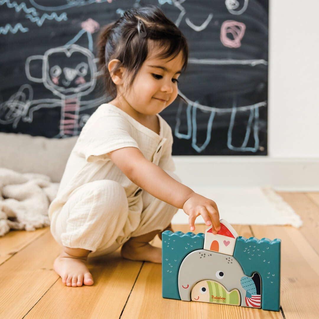 Rompecabezas de Madera Bababoo Feliz Wilma 5 Piezas 19 cm